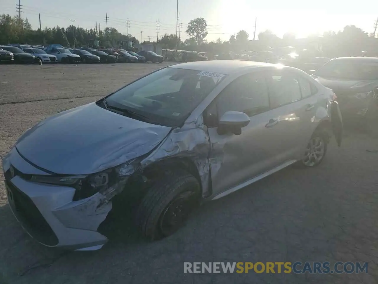 1 fotografías del automóvil dañado 5YFEPMAE2MP209075 TOYOTA COROLLA 2021