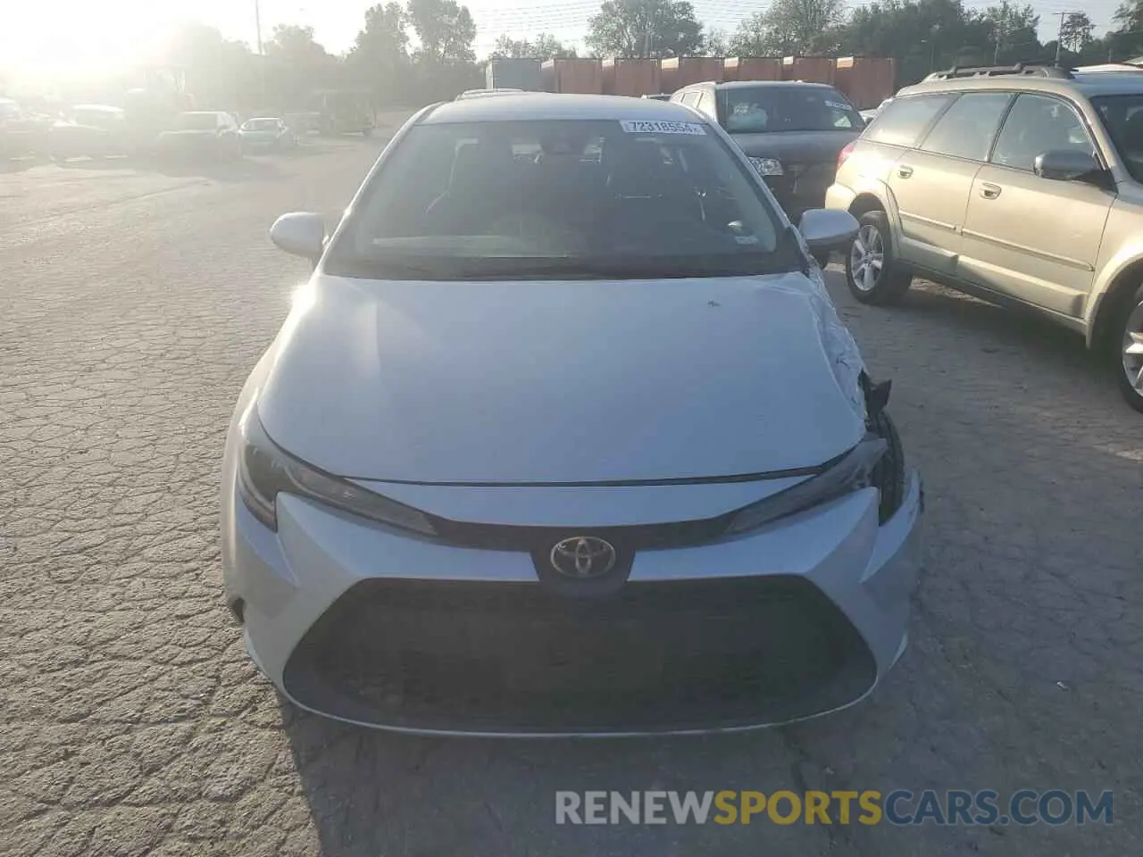 5 fotografías del automóvil dañado 5YFEPMAE2MP209075 TOYOTA COROLLA 2021