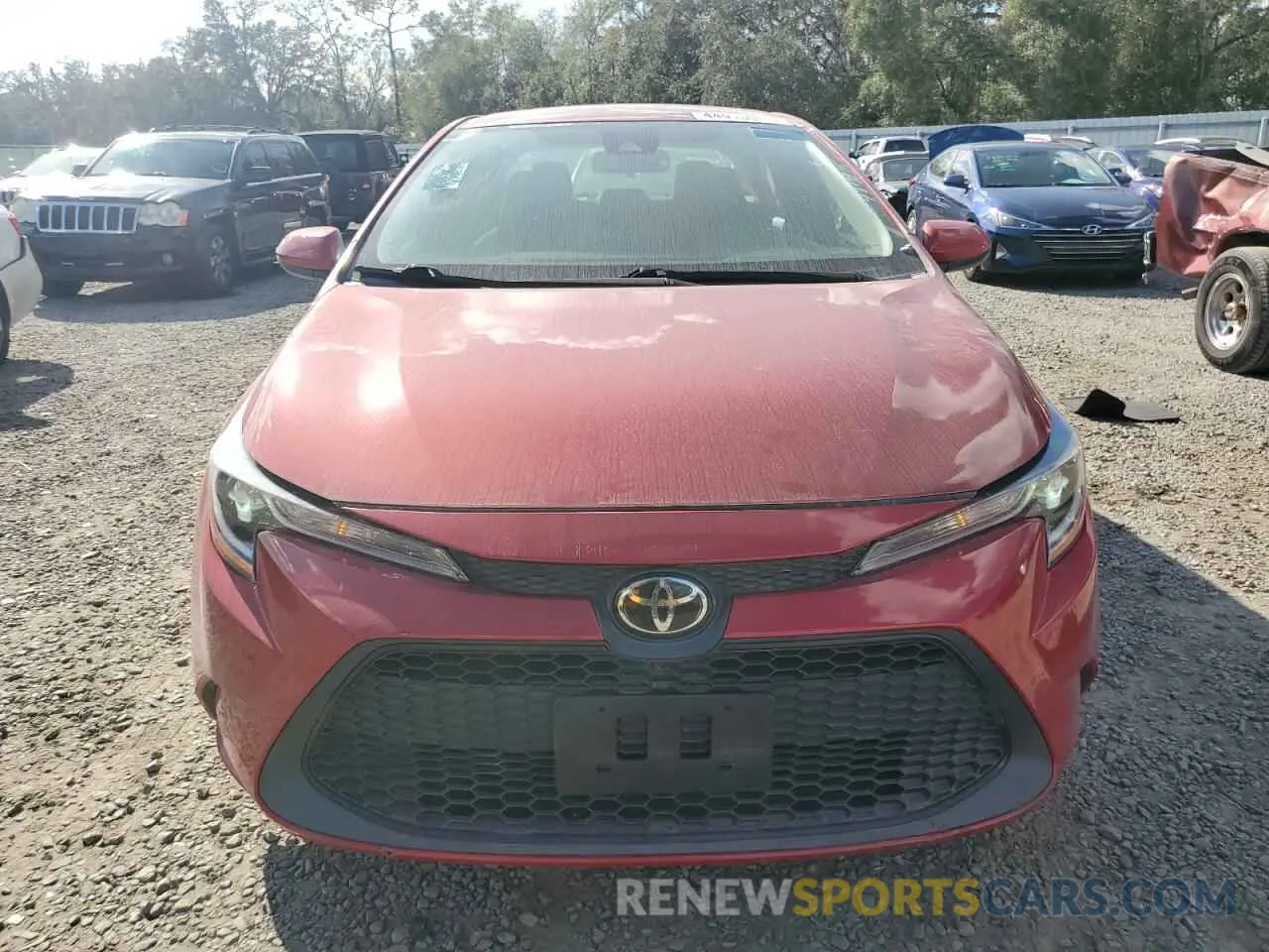 5 fotografías del automóvil dañado 5YFEPMAE2MP214762 TOYOTA COROLLA 2021