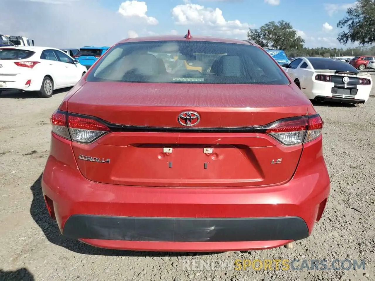 6 fotografías del automóvil dañado 5YFEPMAE2MP214762 TOYOTA COROLLA 2021