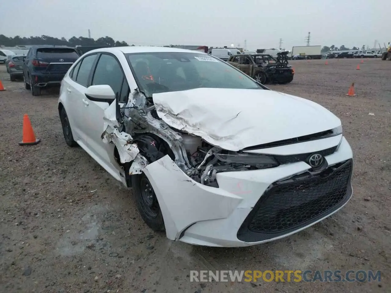 1 fotografías del automóvil dañado 5YFEPMAE2MP219072 TOYOTA COROLLA 2021