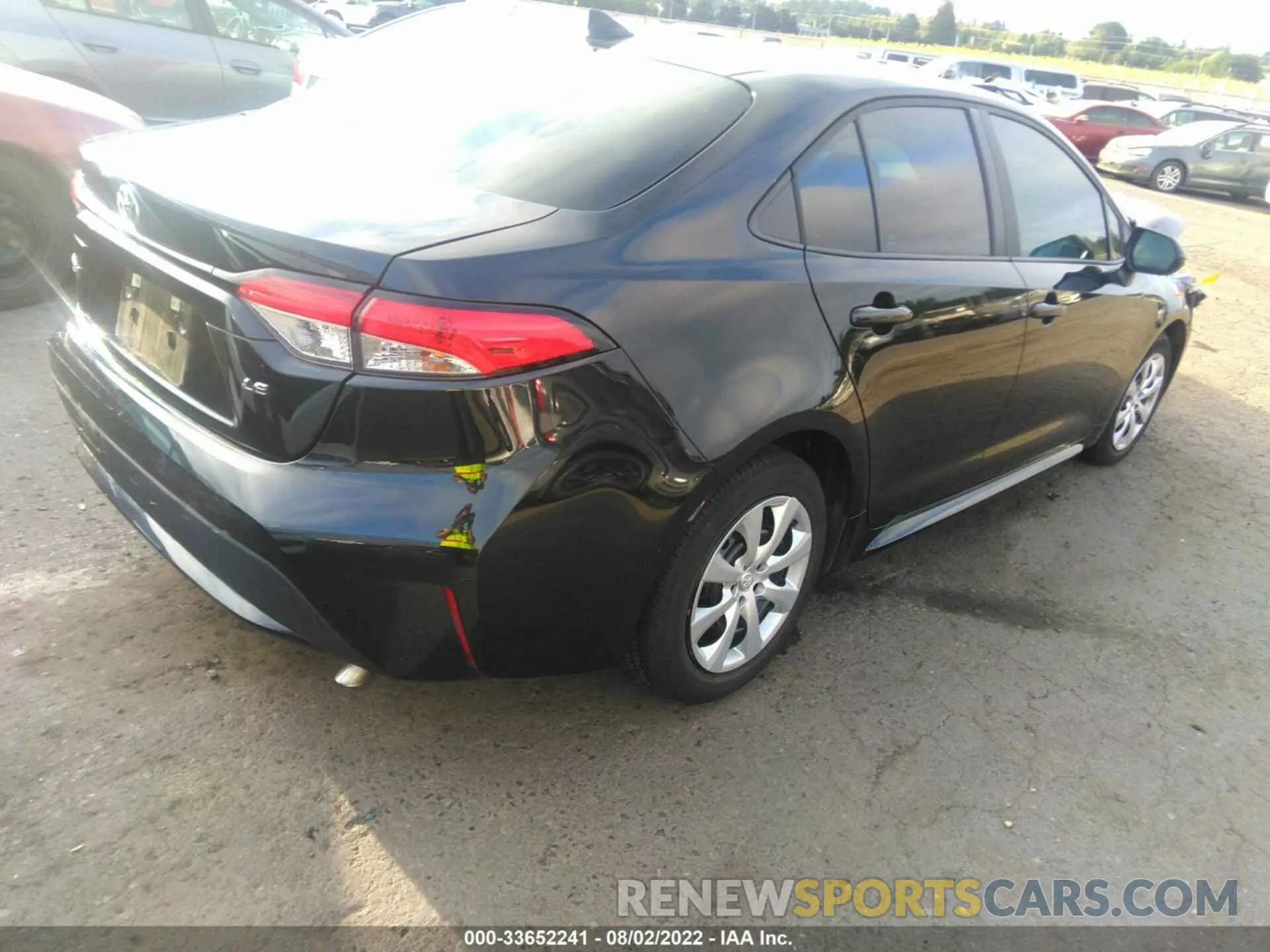 4 fotografías del automóvil dañado 5YFEPMAE2MP225373 TOYOTA COROLLA 2021