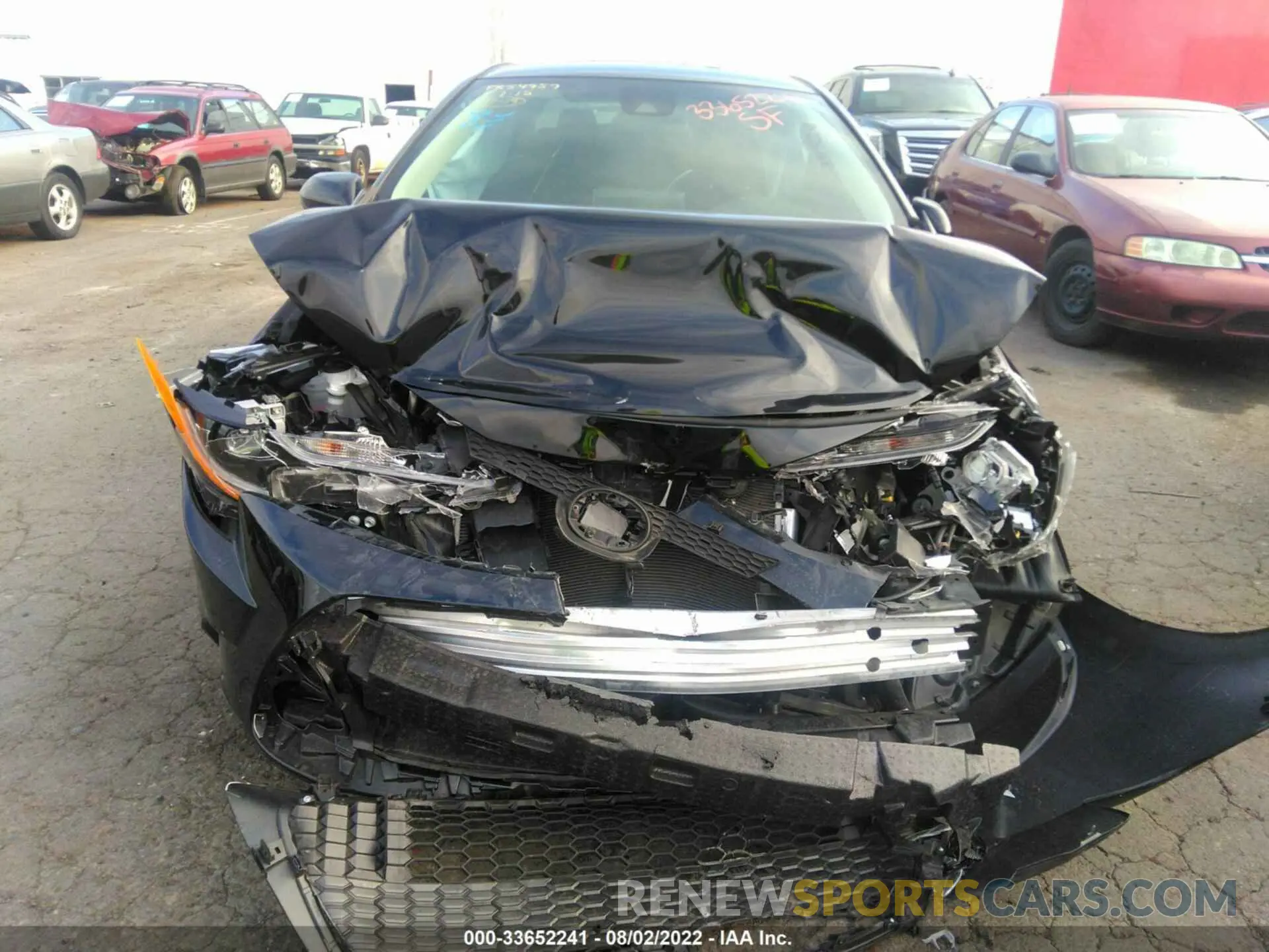 6 fotografías del automóvil dañado 5YFEPMAE2MP225373 TOYOTA COROLLA 2021