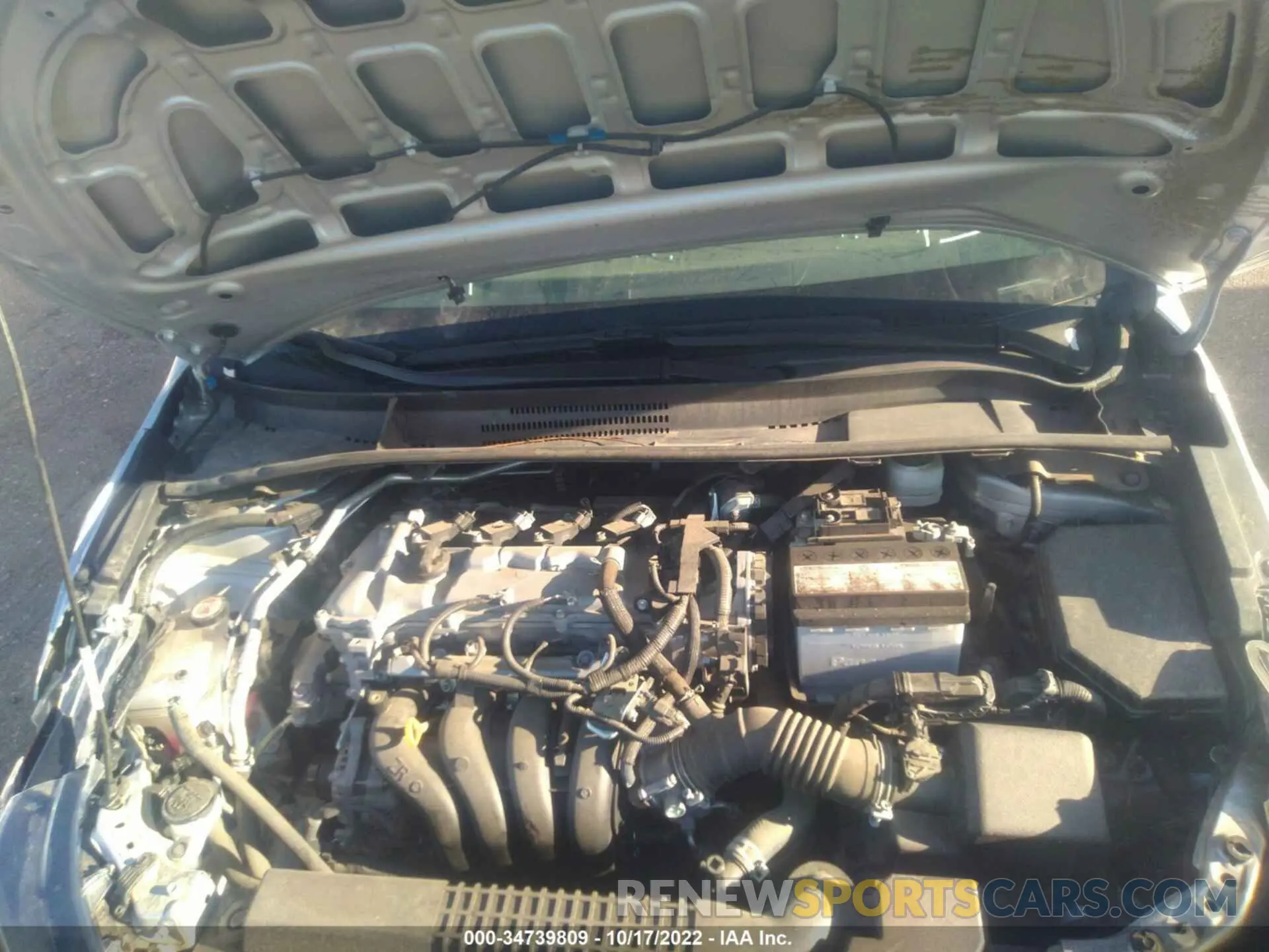 10 fotografías del automóvil dañado 5YFEPMAE2MP244277 TOYOTA COROLLA 2021