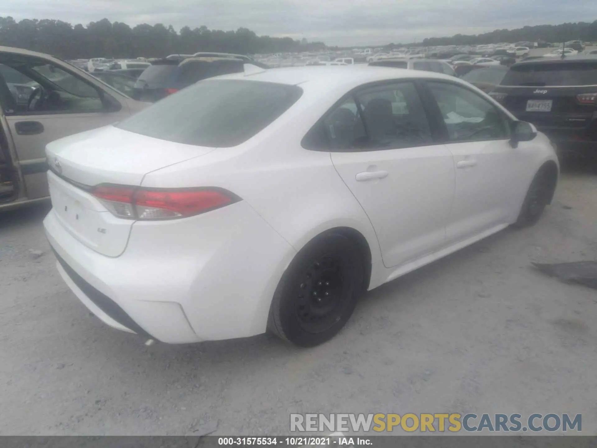 4 fotografías del automóvil dañado 5YFEPMAE2MP245025 TOYOTA COROLLA 2021
