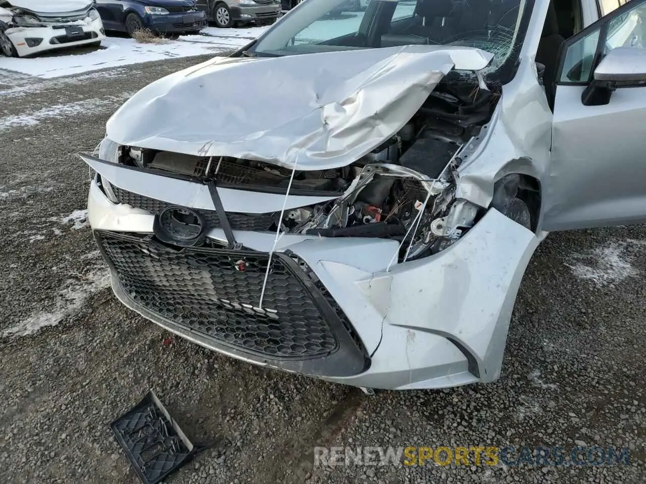 11 fotografías del automóvil dañado 5YFEPMAE2MP248362 TOYOTA COROLLA 2021