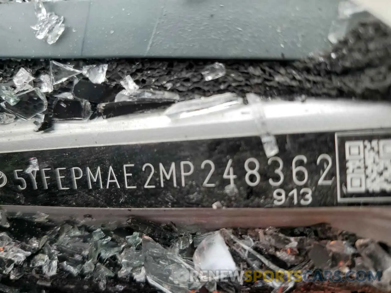 12 fotografías del automóvil dañado 5YFEPMAE2MP248362 TOYOTA COROLLA 2021