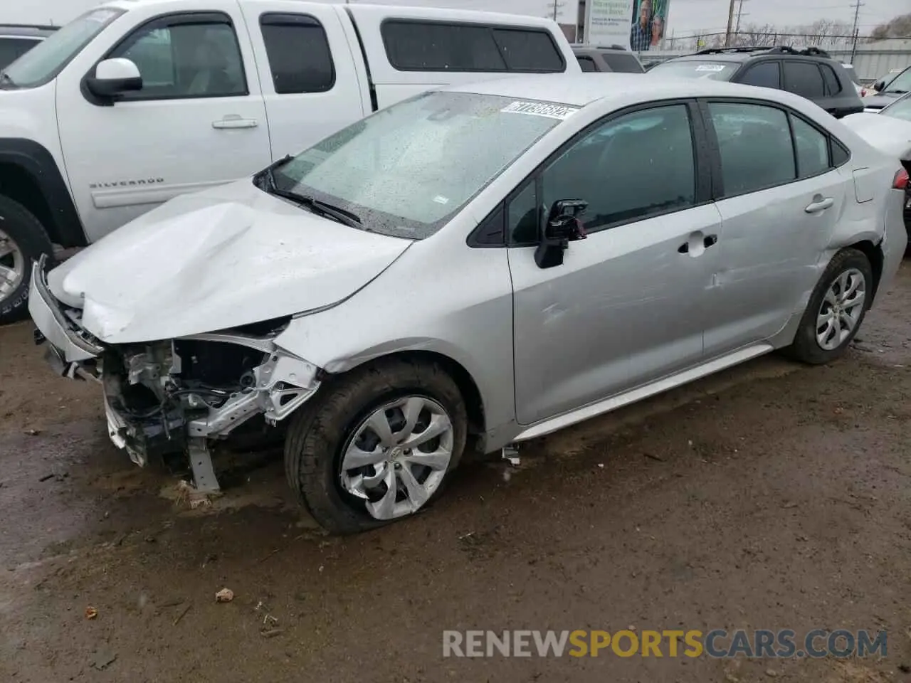1 fotografías del automóvil dañado 5YFEPMAE2MP260382 TOYOTA COROLLA 2021