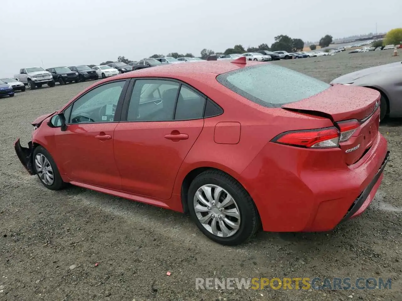 2 fotografías del automóvil dañado 5YFEPMAE2MP260432 TOYOTA COROLLA 2021