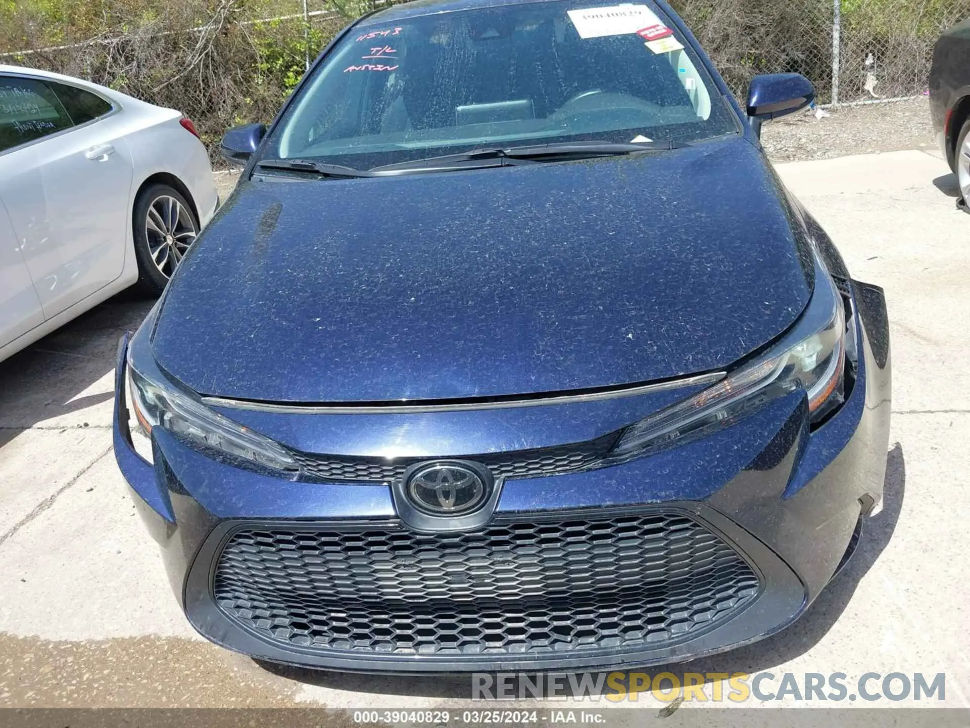 12 fotografías del automóvil dañado 5YFEPMAE2MP268532 TOYOTA COROLLA 2021