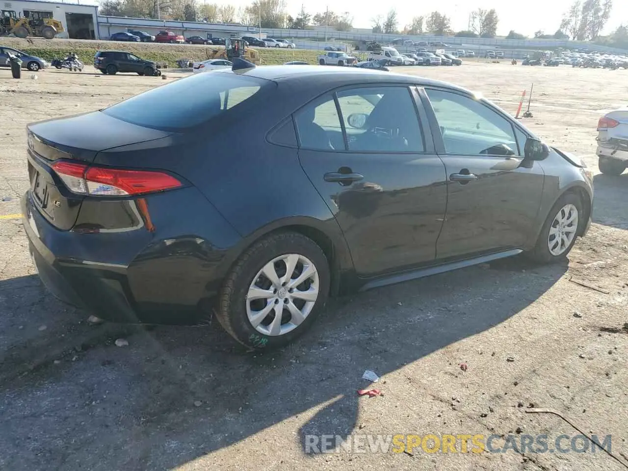 3 fotografías del automóvil dañado 5YFEPMAE2MP269101 TOYOTA COROLLA 2021