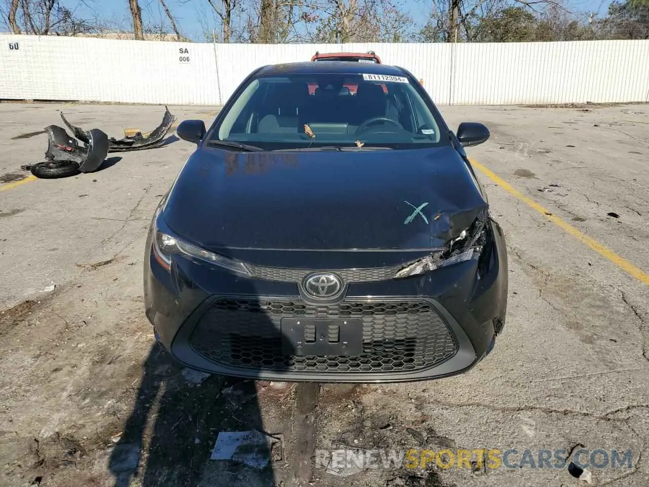 5 fotografías del automóvil dañado 5YFEPMAE2MP269101 TOYOTA COROLLA 2021