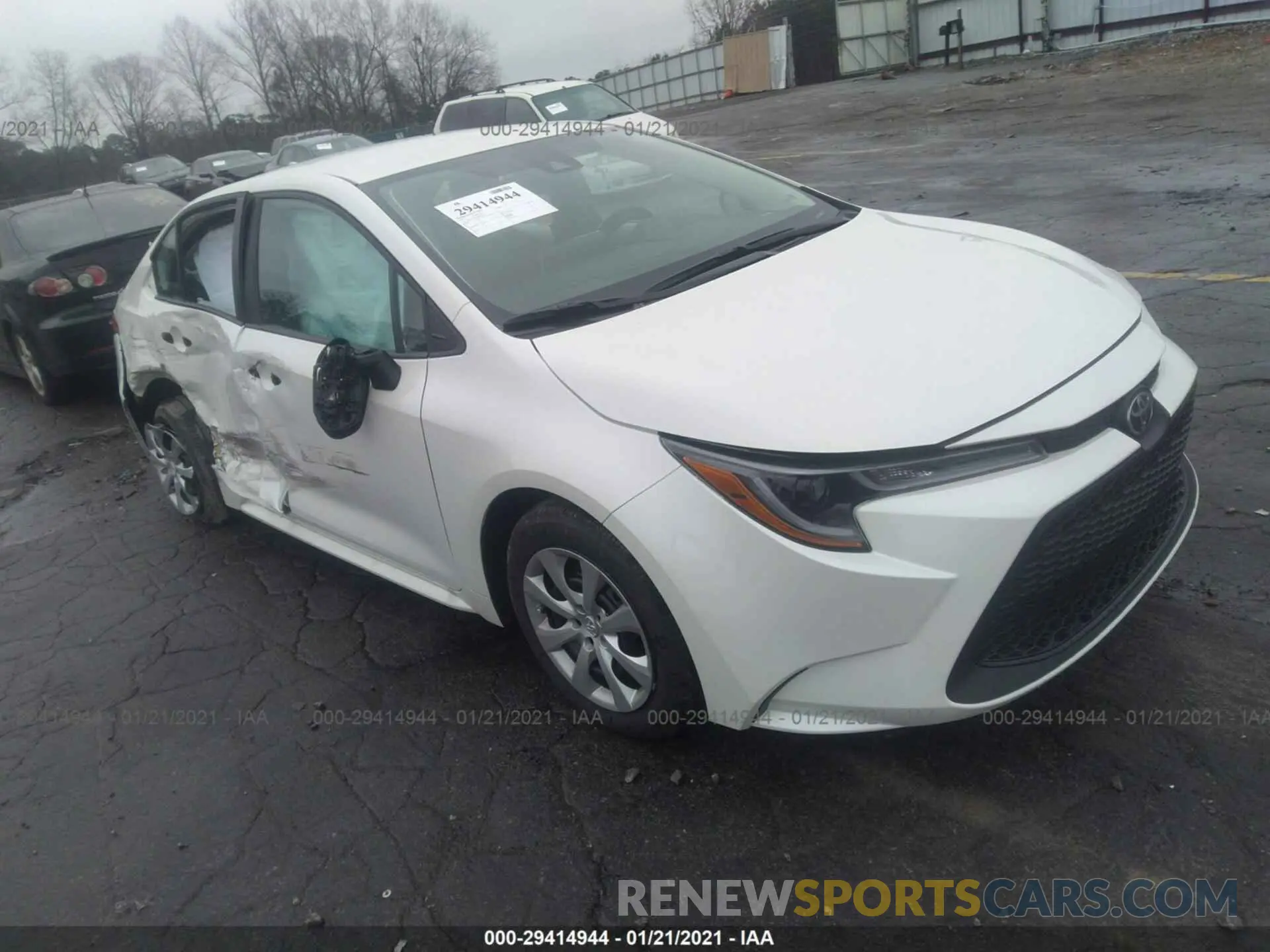 1 fotografías del automóvil dañado 5YFEPMAE3MP158069 TOYOTA COROLLA 2021