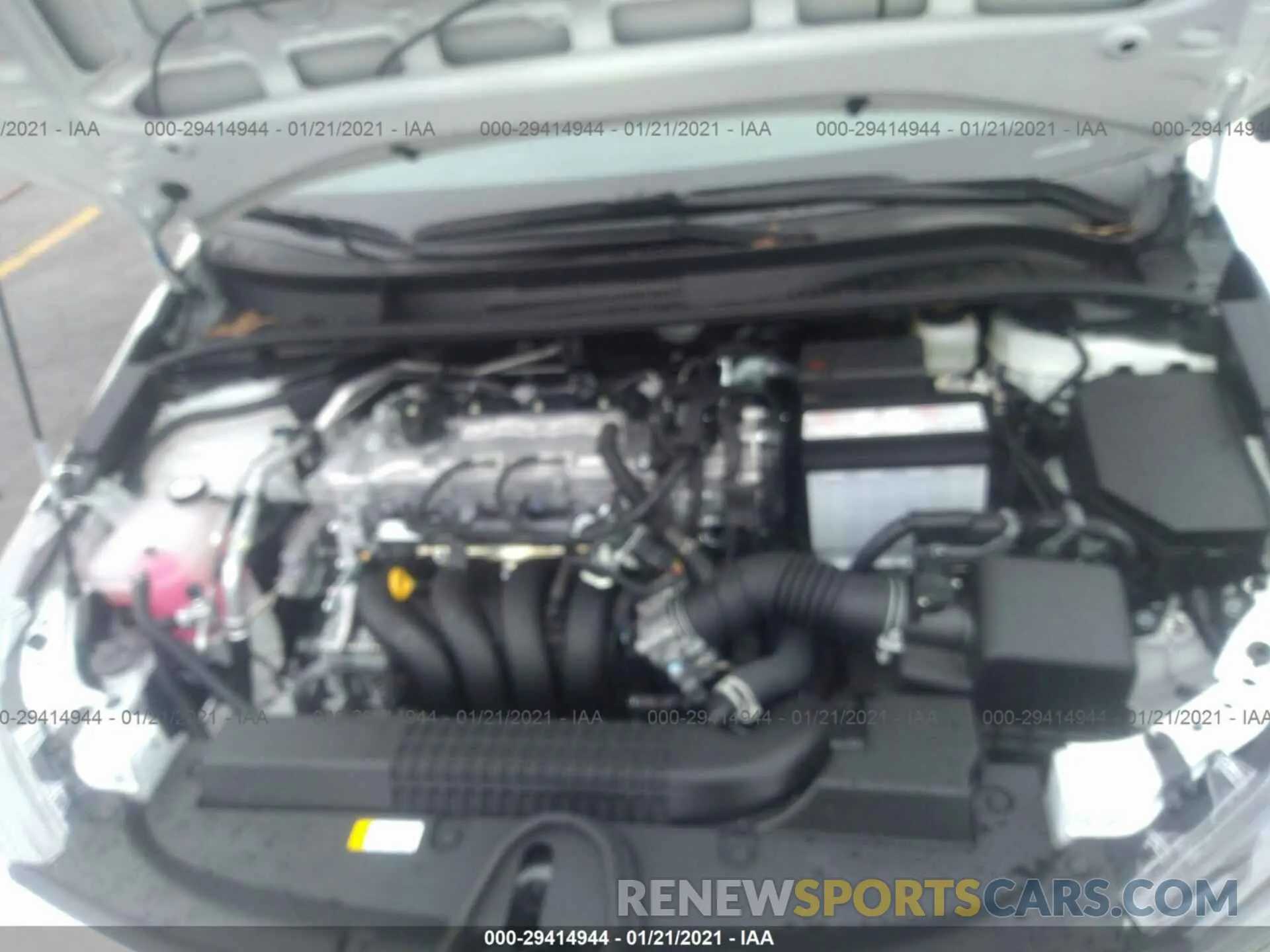 10 fotografías del automóvil dañado 5YFEPMAE3MP158069 TOYOTA COROLLA 2021