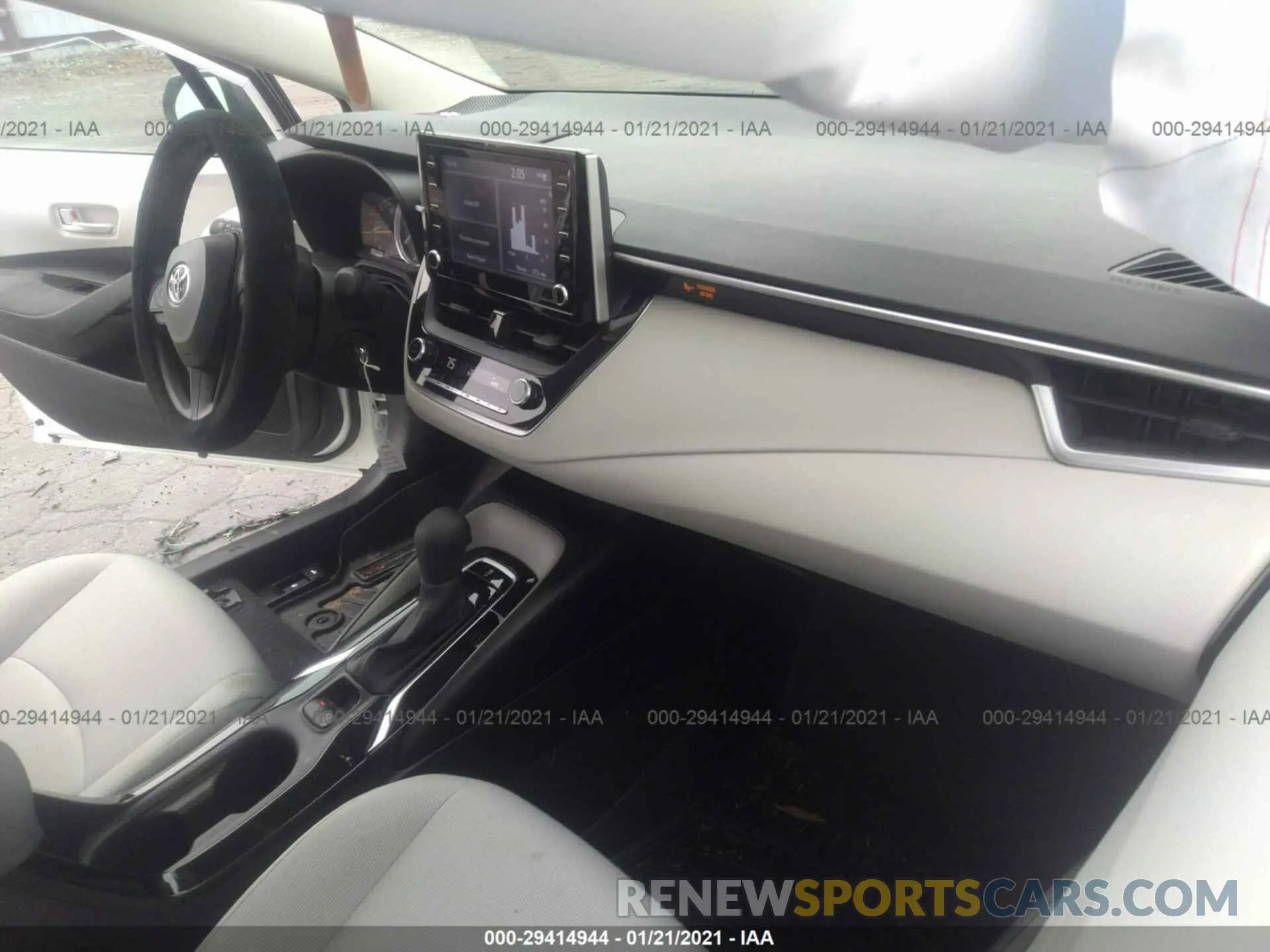 5 fotografías del automóvil dañado 5YFEPMAE3MP158069 TOYOTA COROLLA 2021