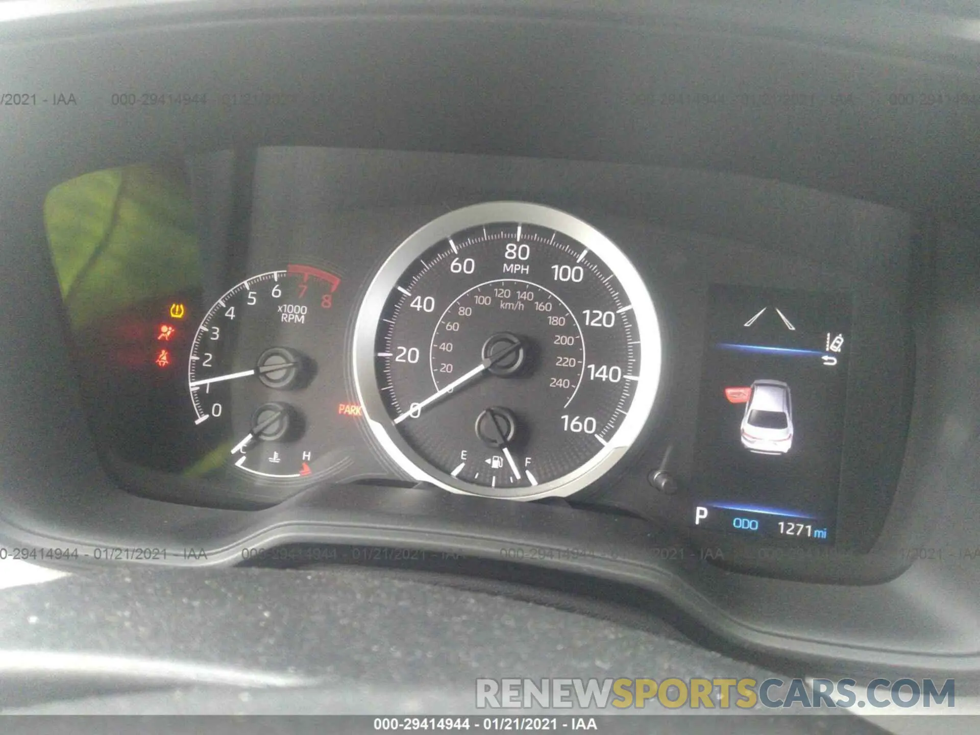 7 fotografías del automóvil dañado 5YFEPMAE3MP158069 TOYOTA COROLLA 2021