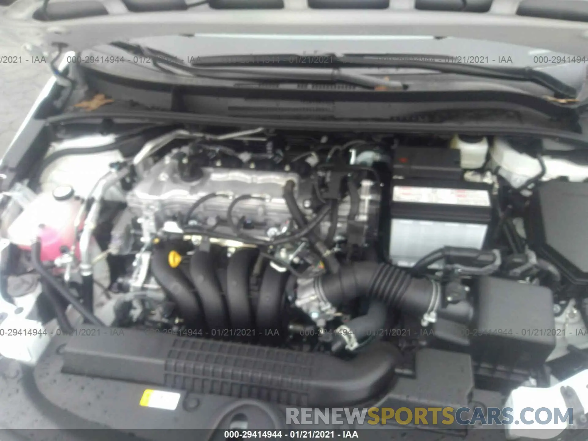 9 fotografías del automóvil dañado 5YFEPMAE3MP158069 TOYOTA COROLLA 2021
