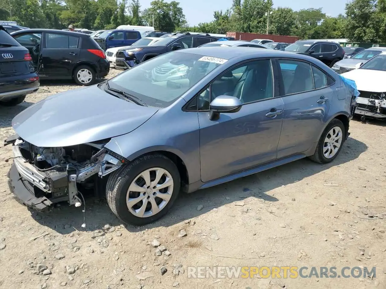 1 fotografías del automóvil dañado 5YFEPMAE3MP160176 TOYOTA COROLLA 2021