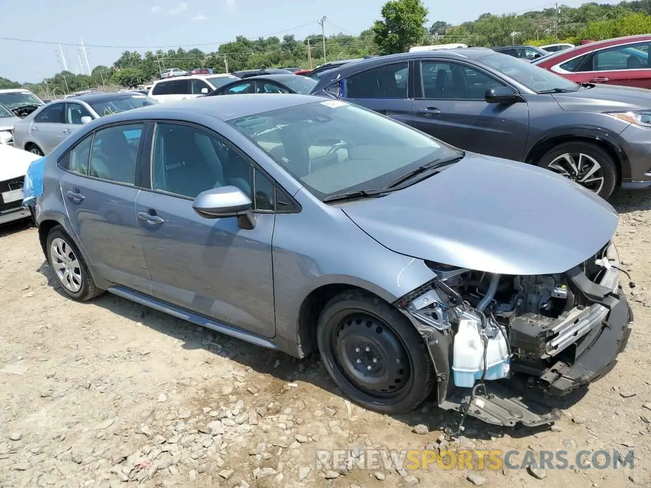 4 fotografías del automóvil dañado 5YFEPMAE3MP160176 TOYOTA COROLLA 2021