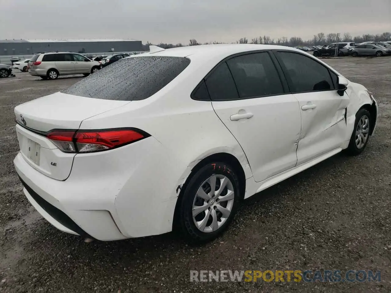 3 fotografías del automóvil dañado 5YFEPMAE3MP165023 TOYOTA COROLLA 2021