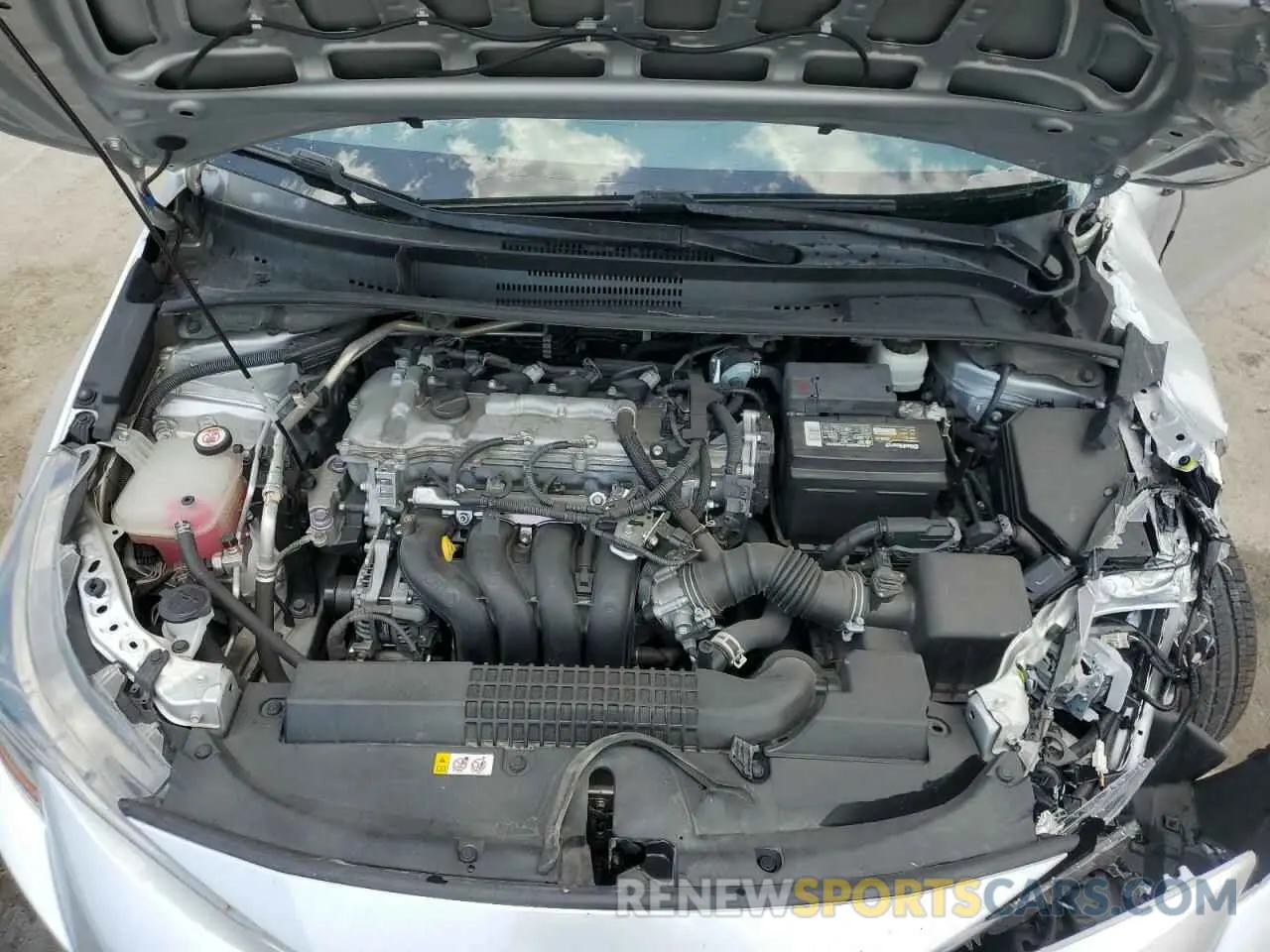 11 fotografías del automóvil dañado 5YFEPMAE3MP168424 TOYOTA COROLLA 2021