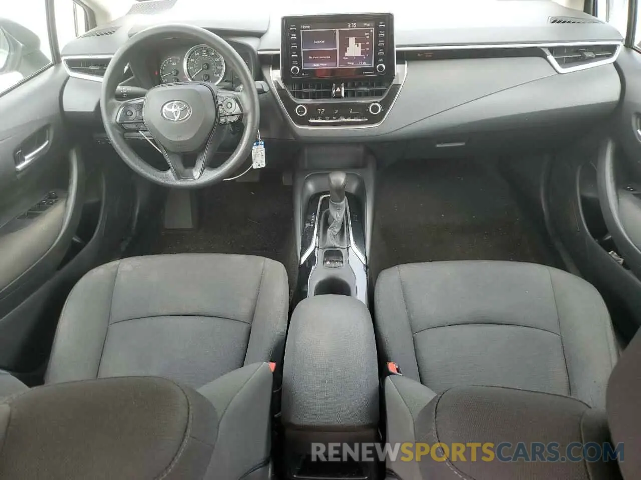 8 fotografías del automóvil dañado 5YFEPMAE3MP171520 TOYOTA COROLLA 2021