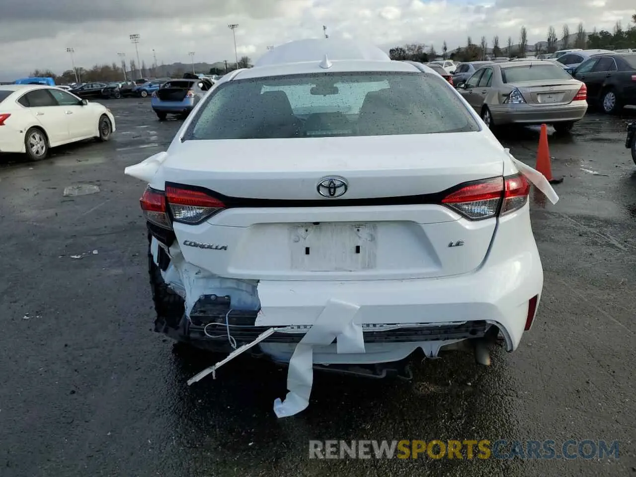 6 fotografías del automóvil dañado 5YFEPMAE3MP184476 TOYOTA COROLLA 2021