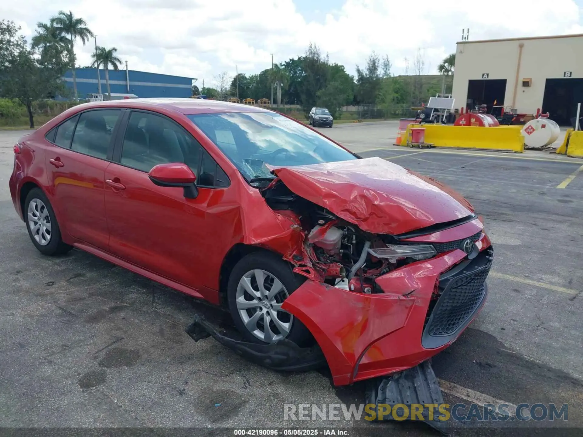 1 fotografías del automóvil dañado 5YFEPMAE3MP187958 TOYOTA COROLLA 2021