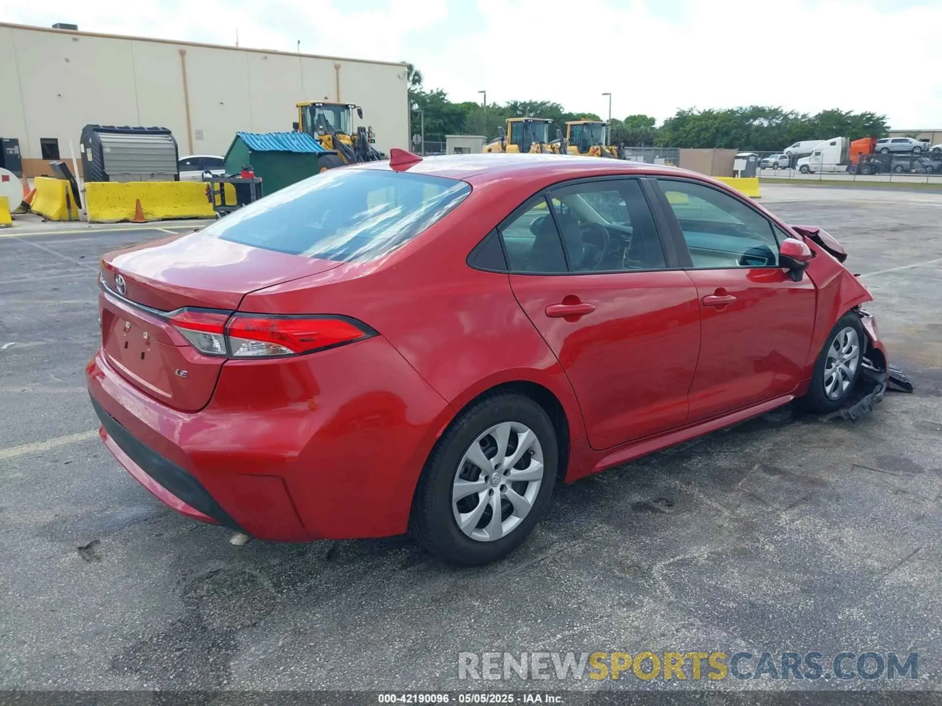 4 fotografías del automóvil dañado 5YFEPMAE3MP187958 TOYOTA COROLLA 2021
