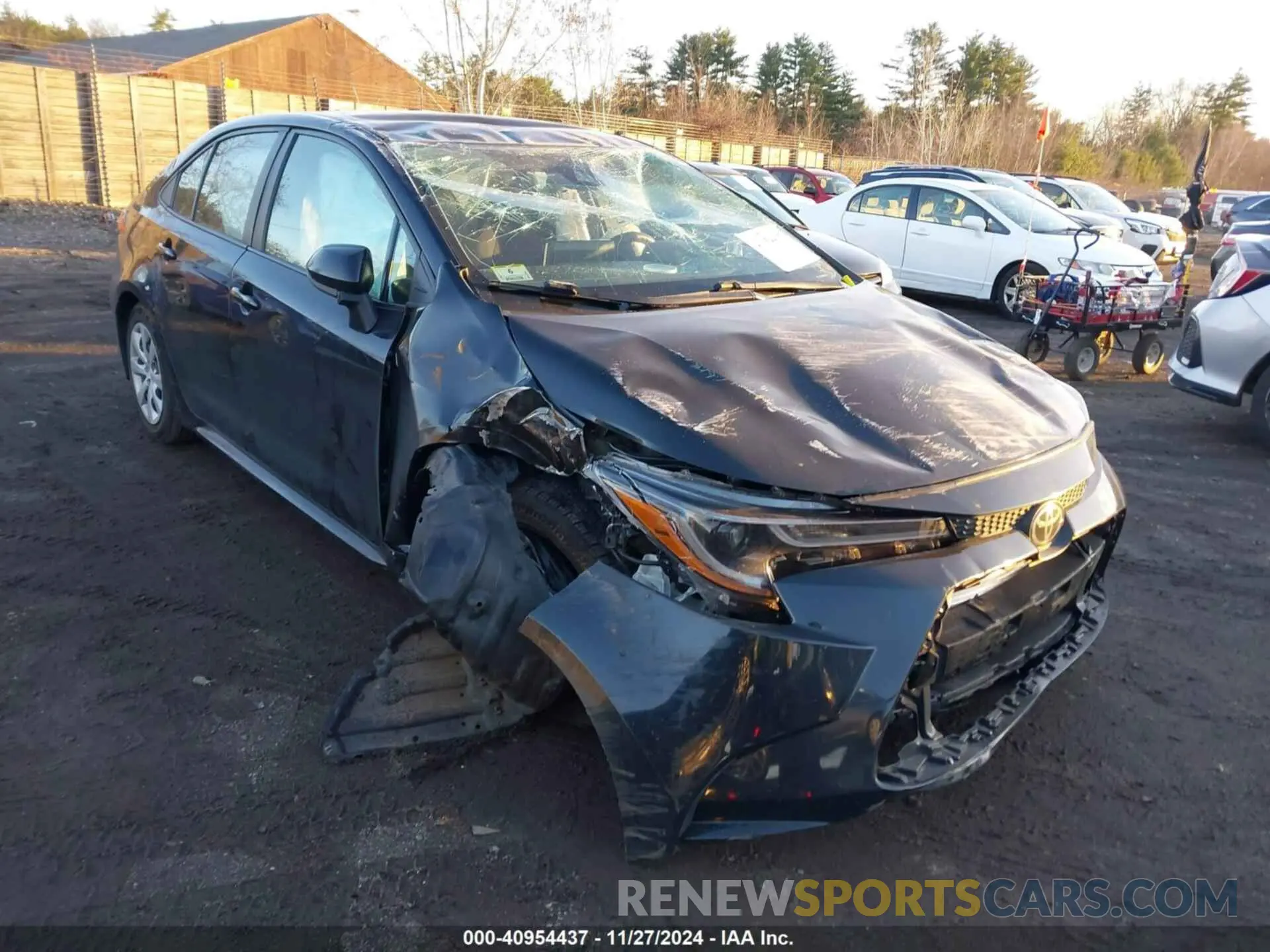 1 fotografías del automóvil dañado 5YFEPMAE3MP191993 TOYOTA COROLLA 2021