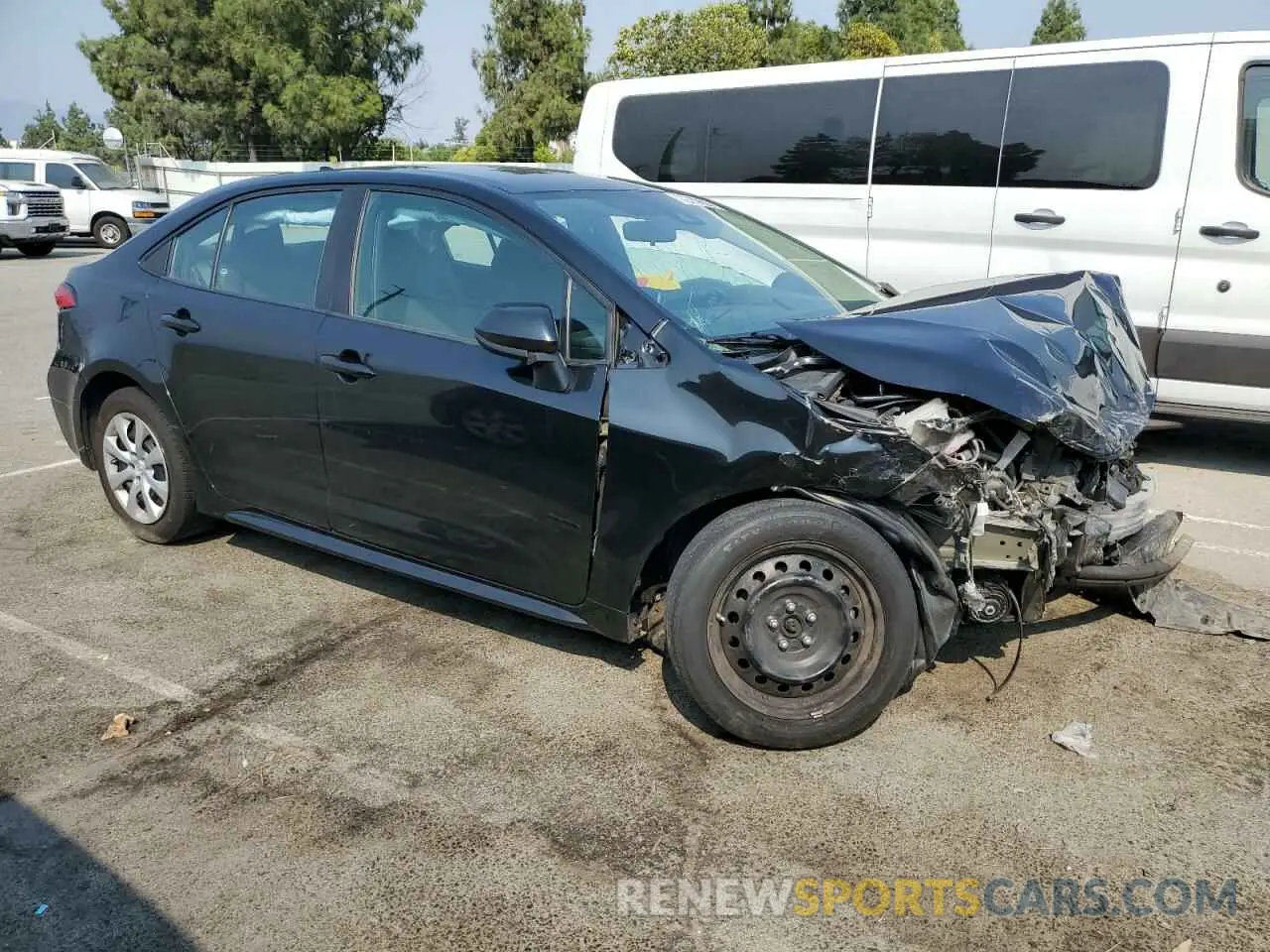 4 fotografías del automóvil dañado 5YFEPMAE3MP197003 TOYOTA COROLLA 2021