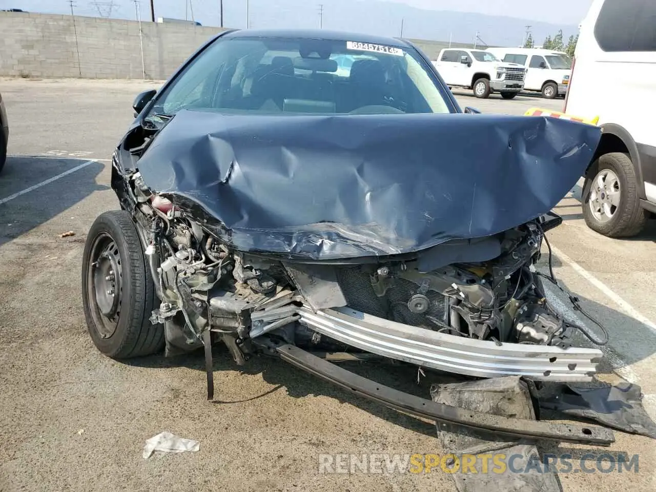 5 fotografías del automóvil dañado 5YFEPMAE3MP197003 TOYOTA COROLLA 2021