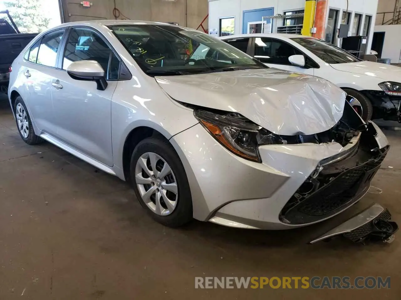 1 fotografías del automóvil dañado 5YFEPMAE3MP234793 TOYOTA COROLLA 2021