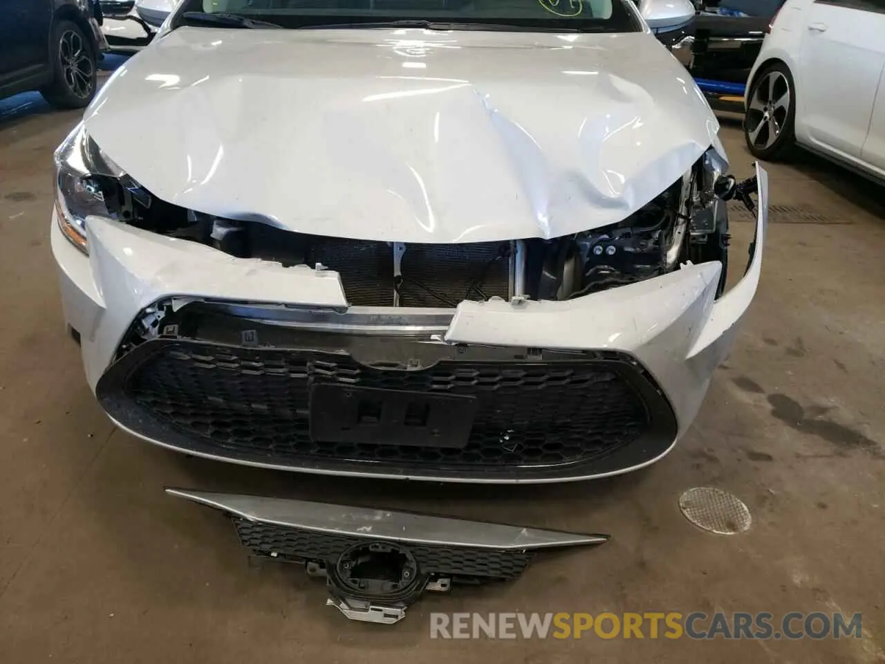9 fotografías del automóvil dañado 5YFEPMAE3MP234793 TOYOTA COROLLA 2021