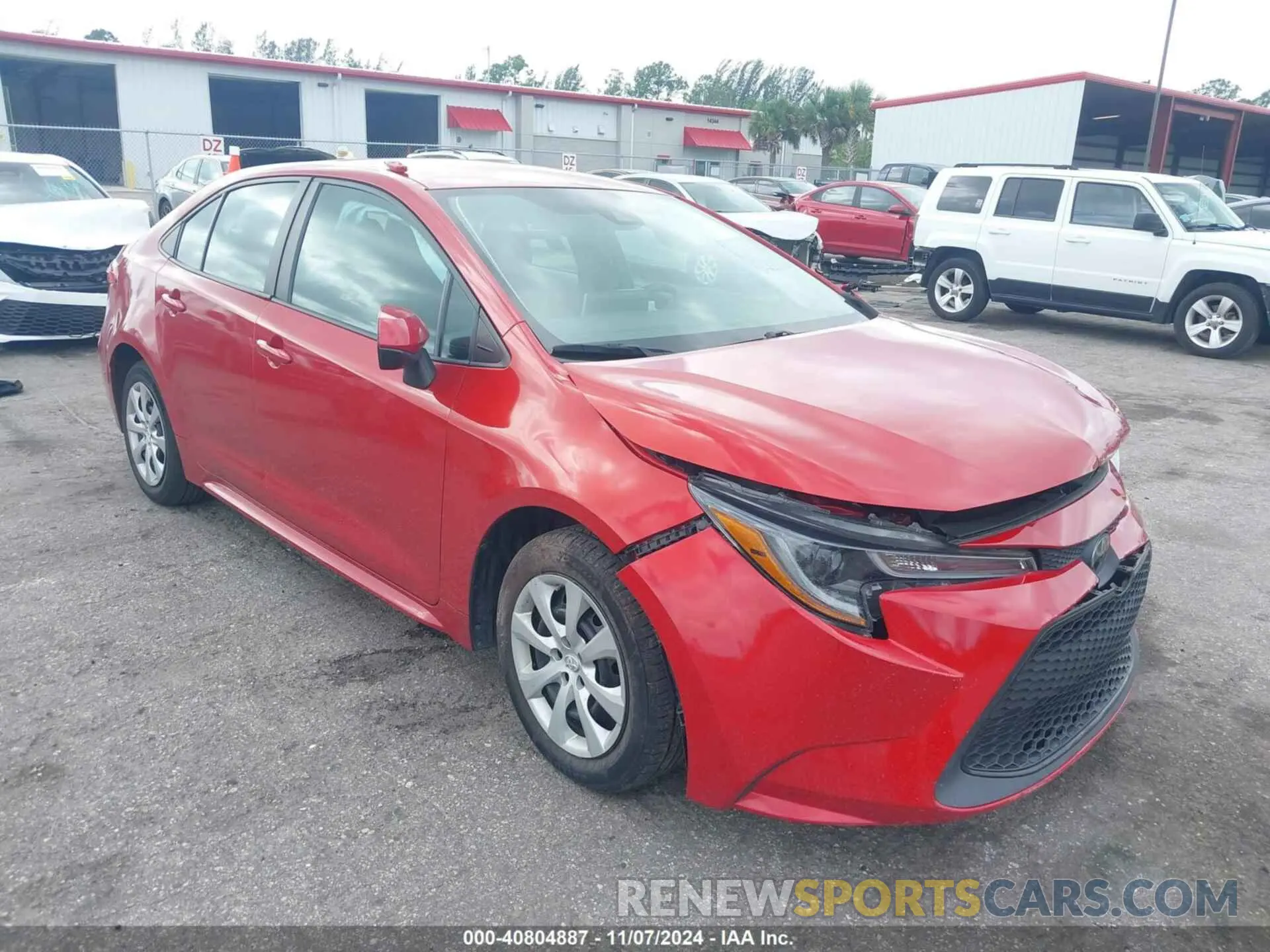 1 fotografías del automóvil dañado 5YFEPMAE3MP247530 TOYOTA COROLLA 2021