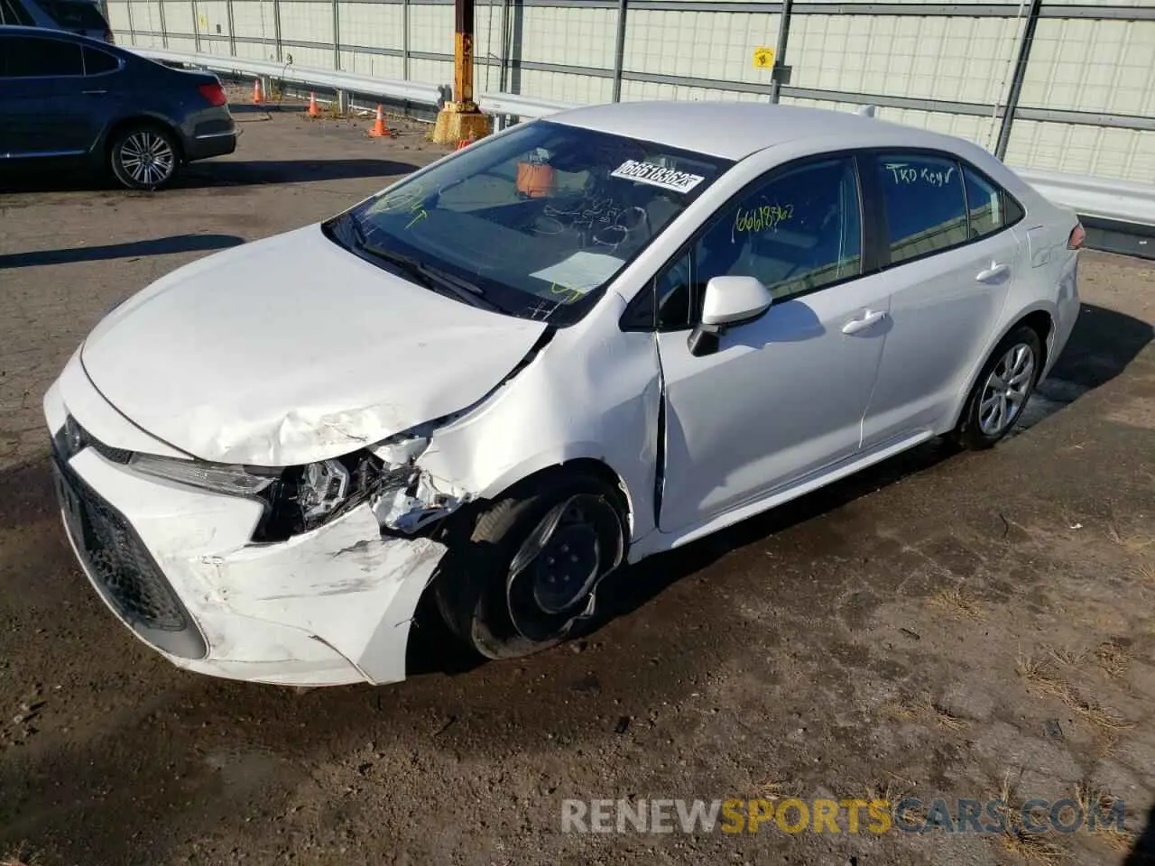 1 fotografías del automóvil dañado 5YFEPMAE3MP249598 TOYOTA COROLLA 2021