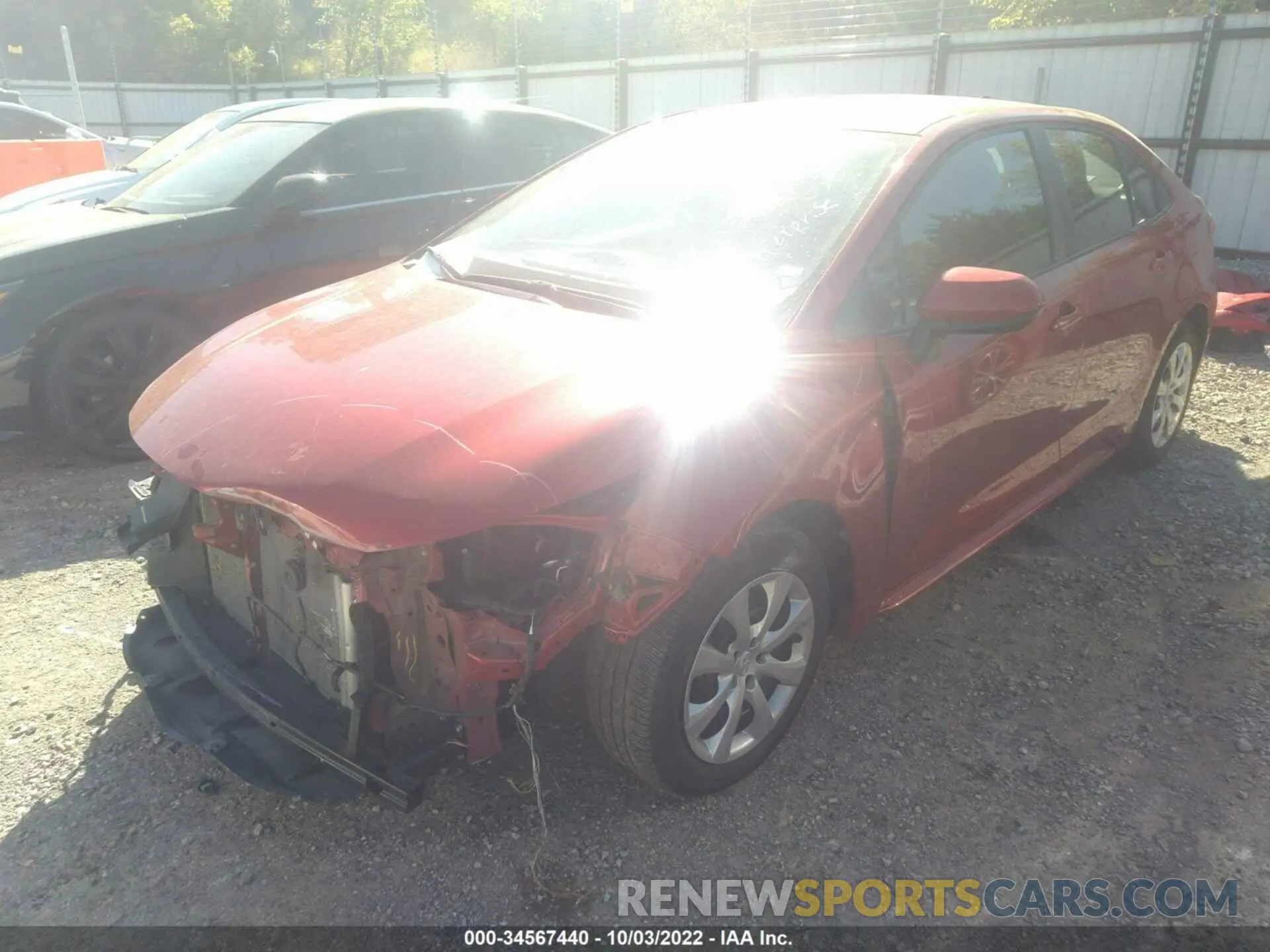 6 fotografías del automóvil dañado 5YFEPMAE3MP250735 TOYOTA COROLLA 2021