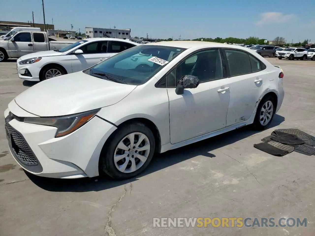 1 fotografías del automóvil dañado 5YFEPMAE3MP255921 TOYOTA COROLLA 2021