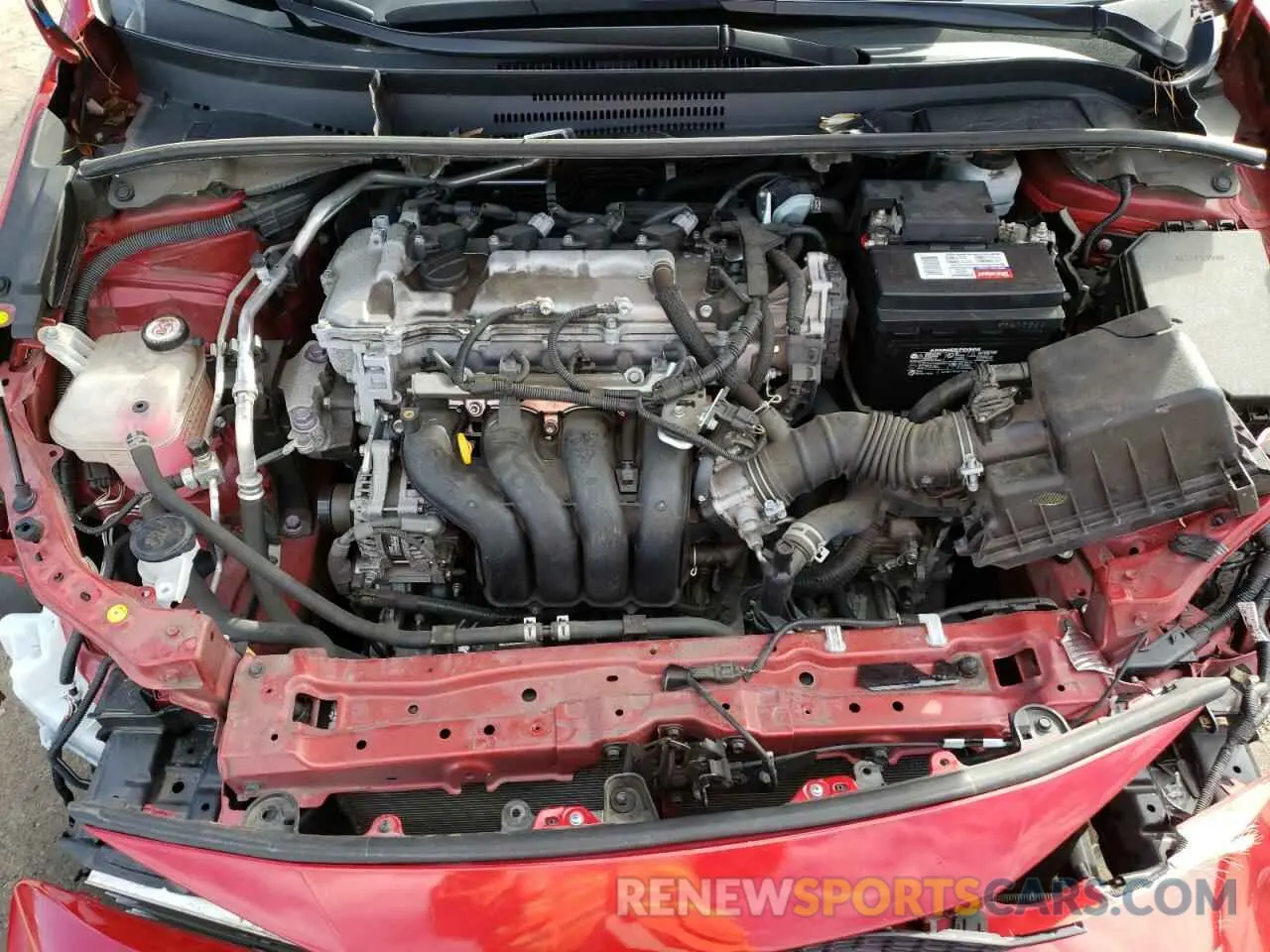 11 fotografías del automóvil dañado 5YFEPMAE3MP260097 TOYOTA COROLLA 2021