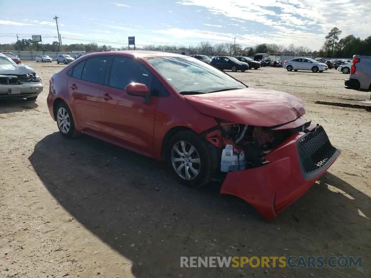4 fotografías del automóvil dañado 5YFEPMAE3MP260097 TOYOTA COROLLA 2021
