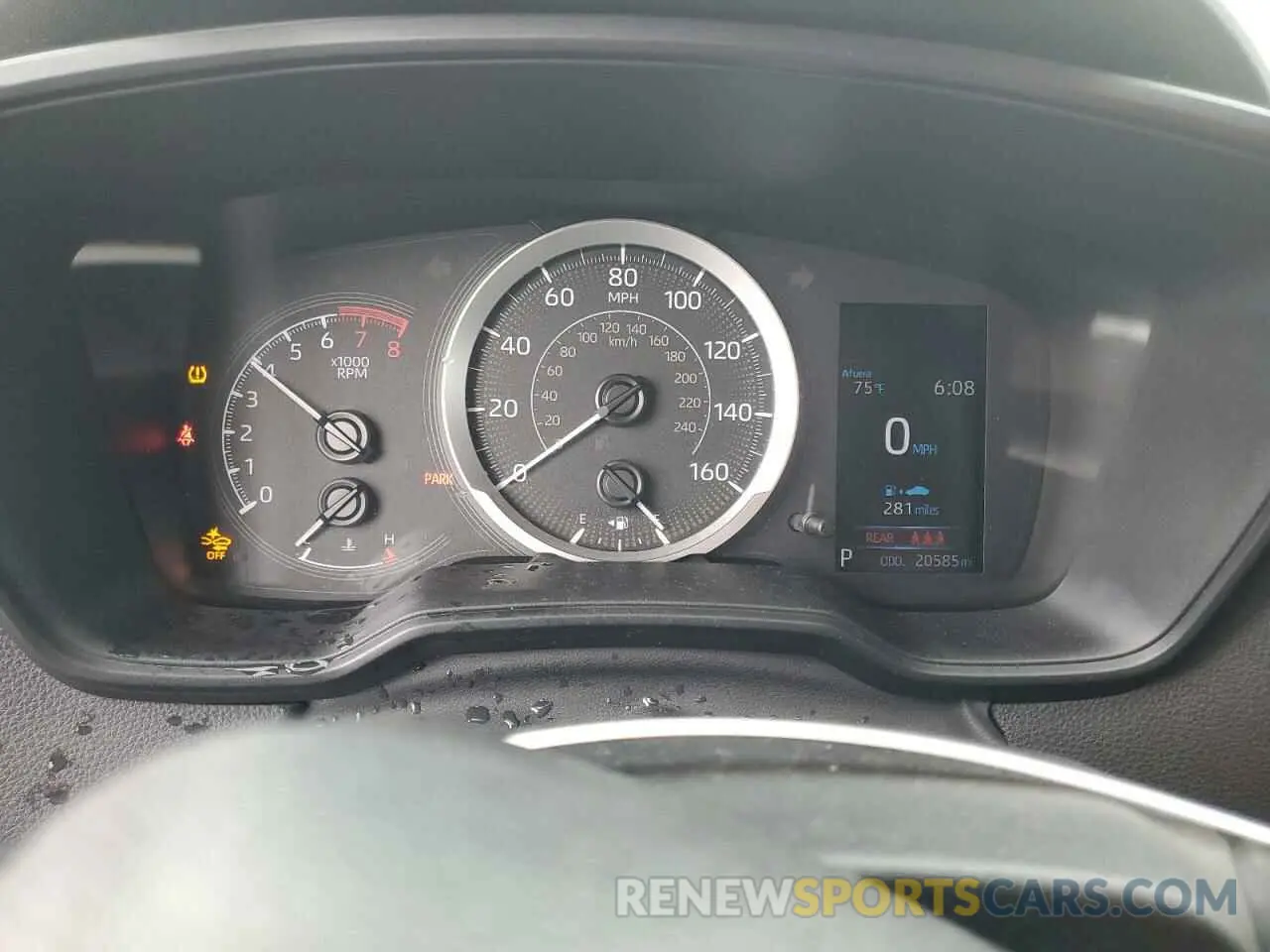 9 fotografías del automóvil dañado 5YFEPMAE3MP260763 TOYOTA COROLLA 2021