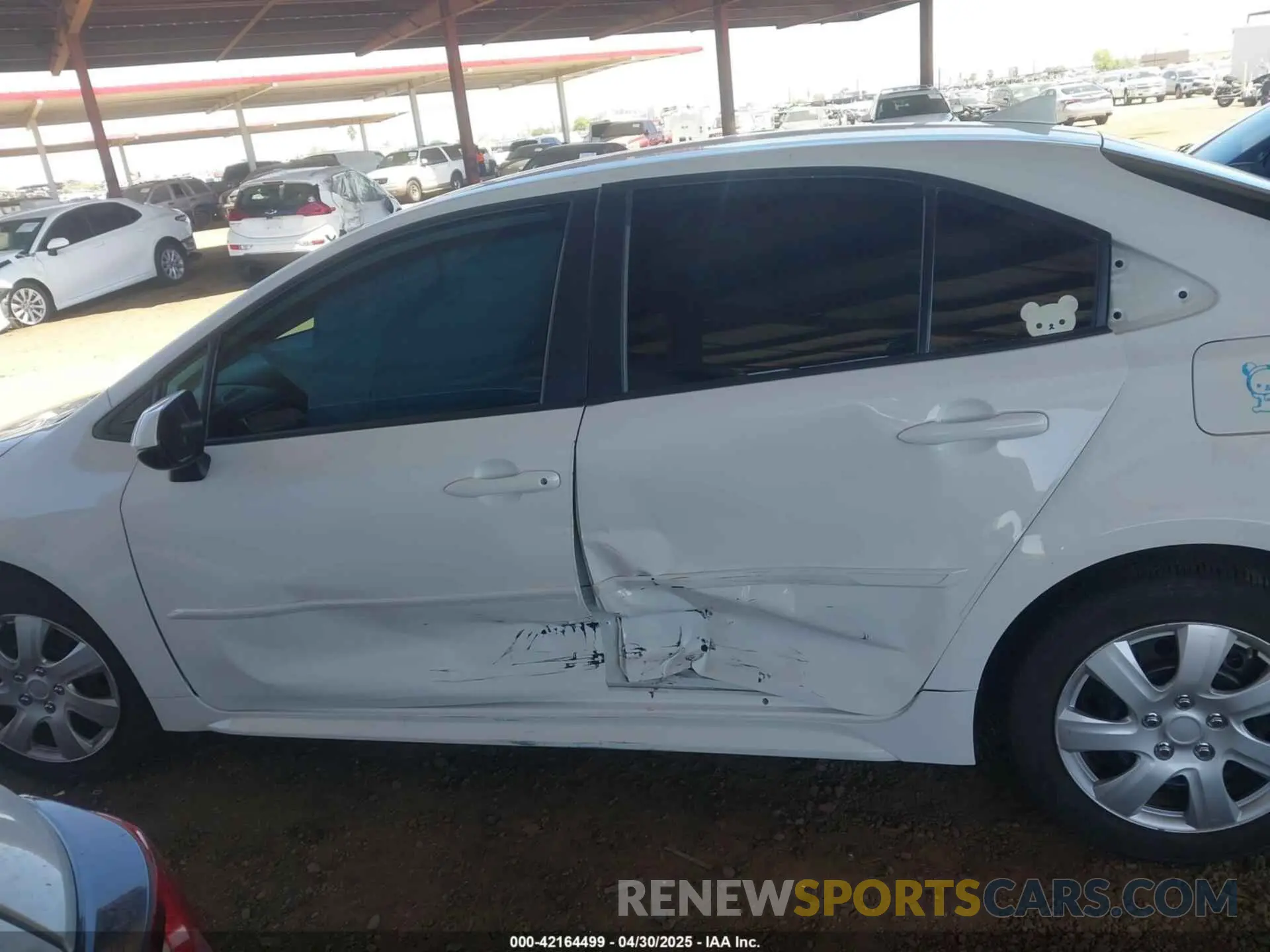 14 fotografías del automóvil dañado 5YFEPMAE4MP148246 TOYOTA COROLLA 2021