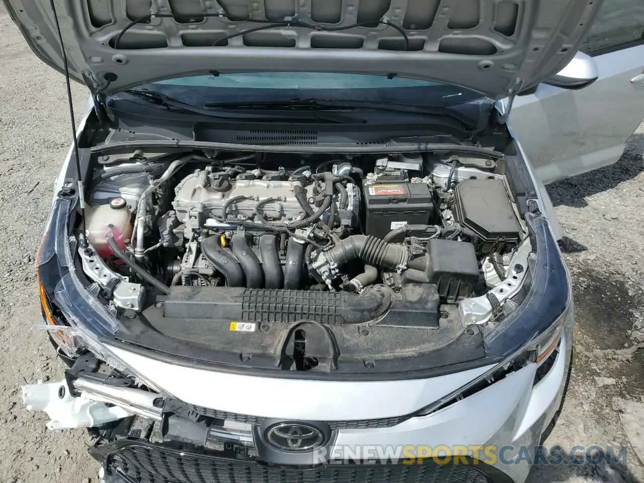 11 fotografías del automóvil dañado 5YFEPMAE4MP163118 TOYOTA COROLLA 2021