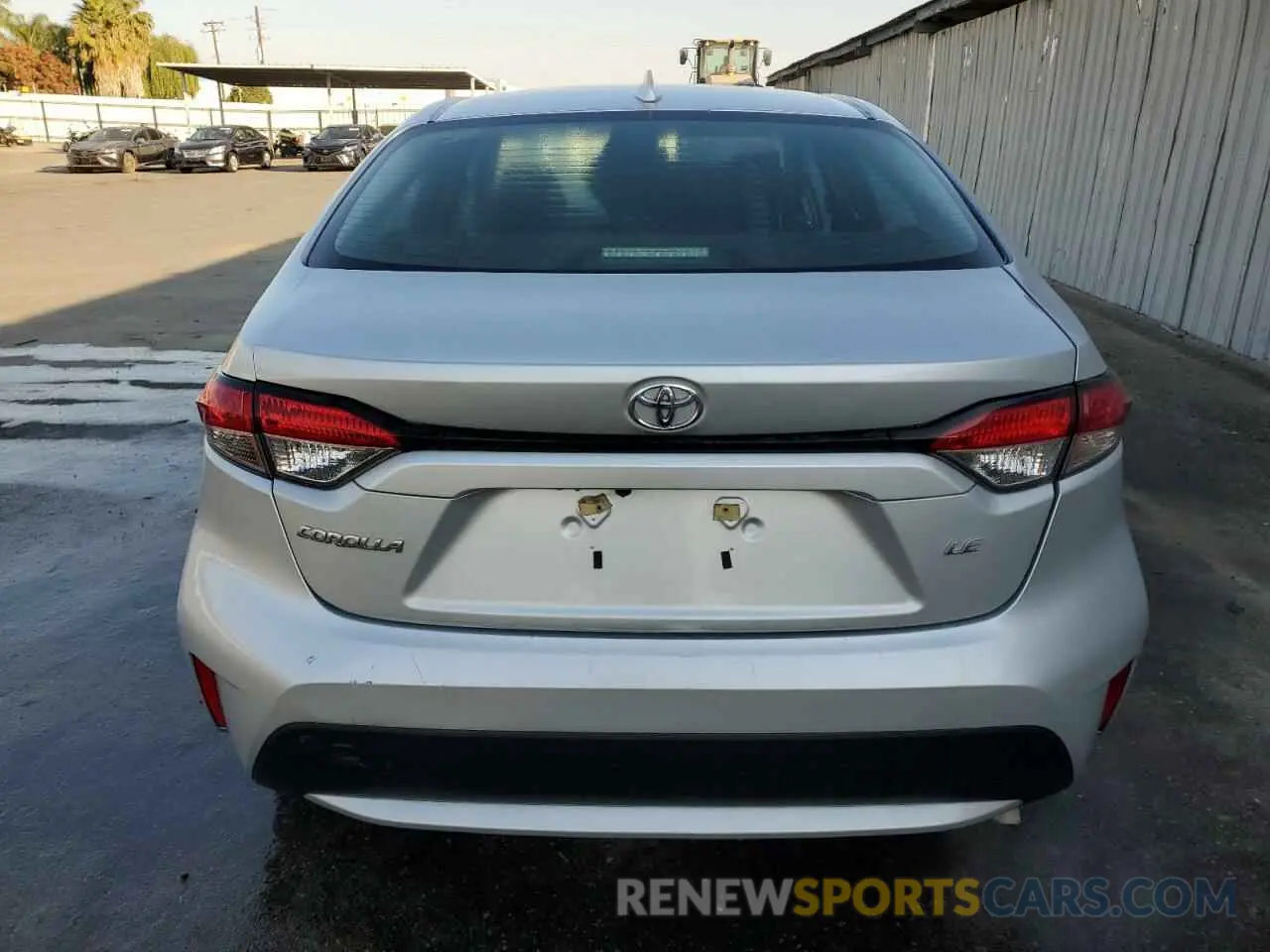 6 fotografías del automóvil dañado 5YFEPMAE4MP163121 TOYOTA COROLLA 2021
