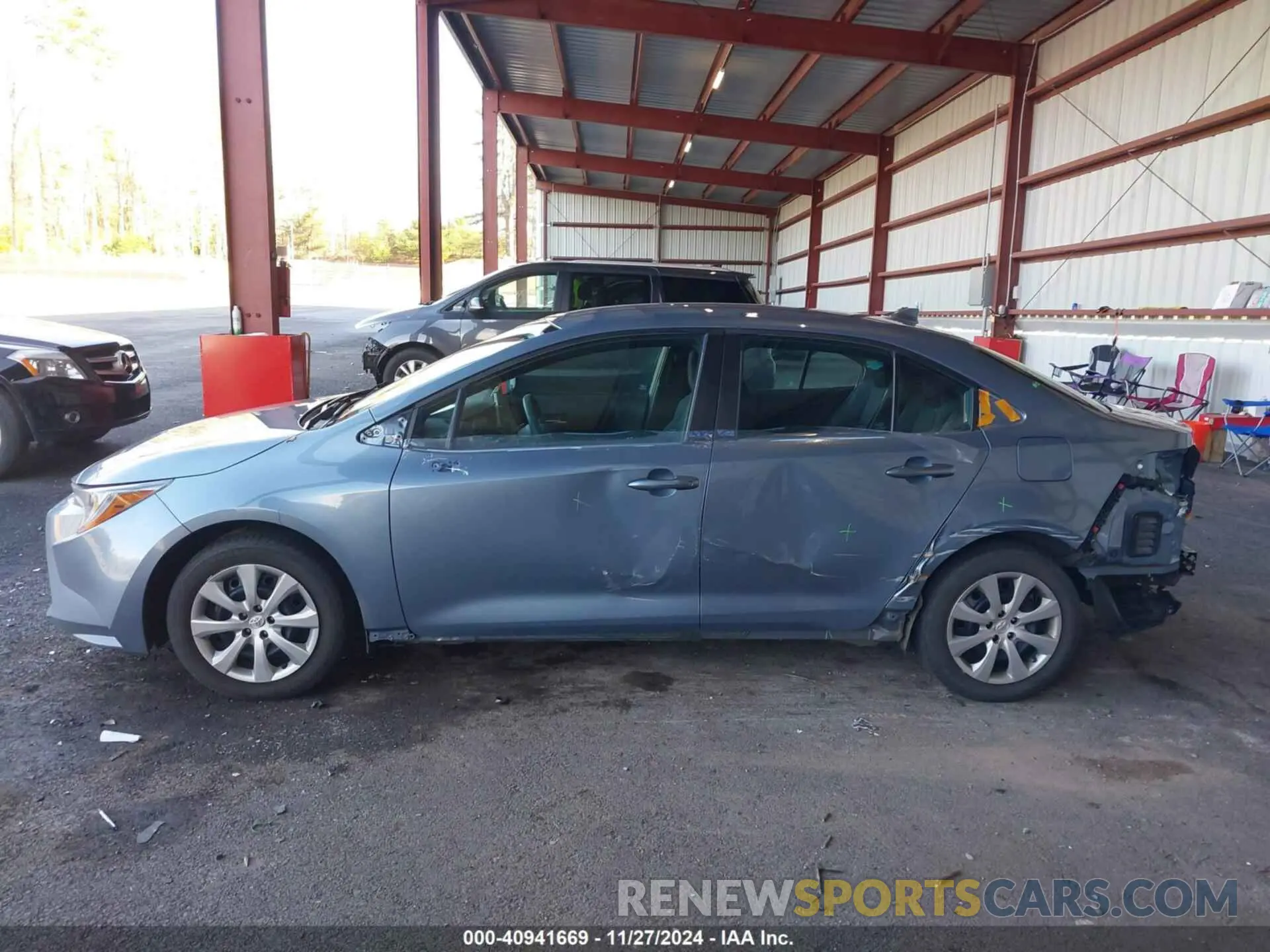 15 fotografías del automóvil dañado 5YFEPMAE4MP163331 TOYOTA COROLLA 2021