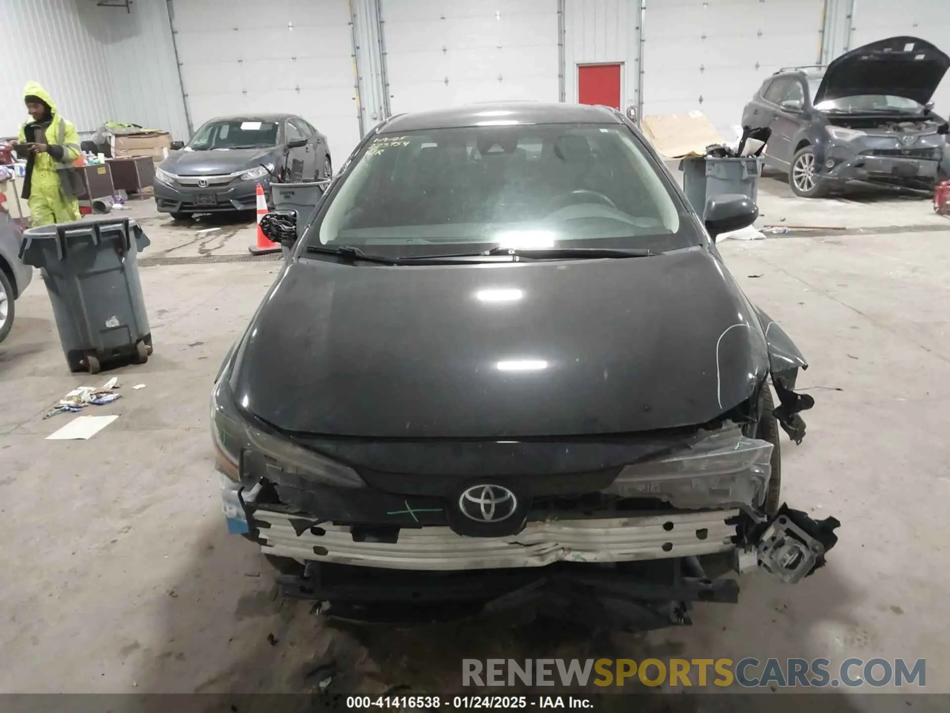 13 fotografías del automóvil dañado 5YFEPMAE4MP164494 TOYOTA COROLLA 2021