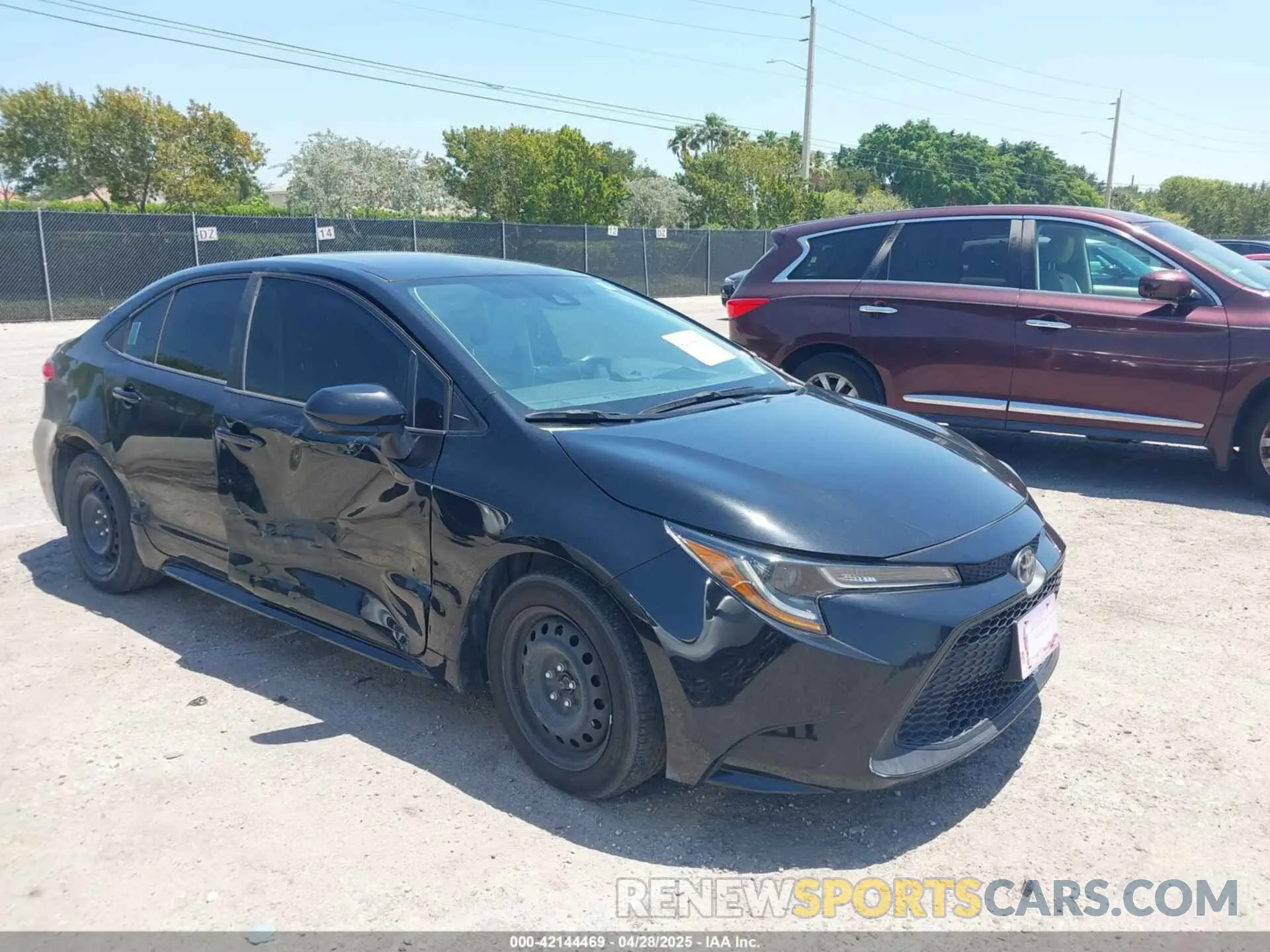 1 fotografías del automóvil dañado 5YFEPMAE4MP171641 TOYOTA COROLLA 2021