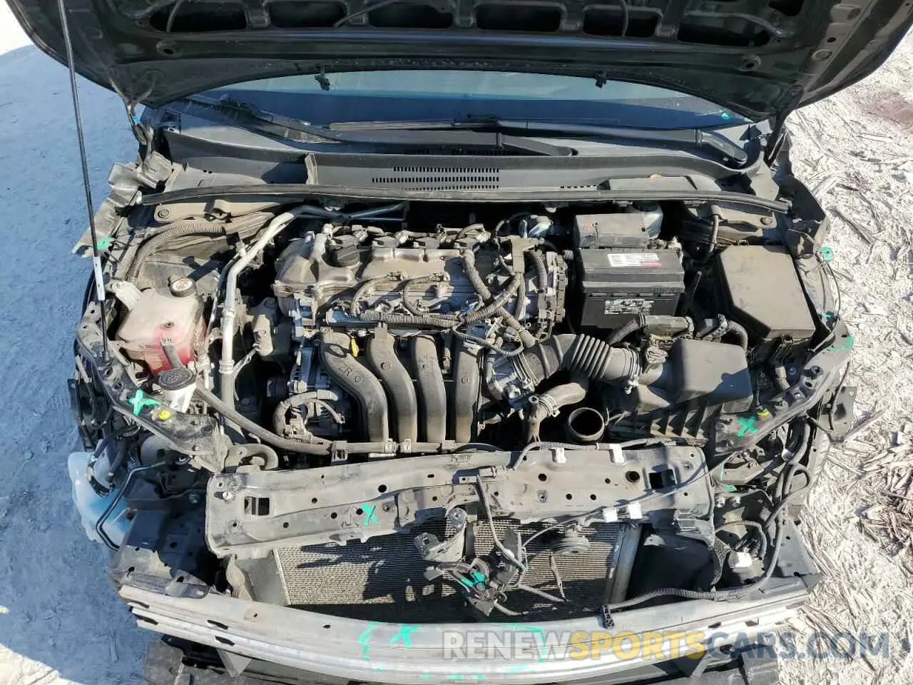 11 fotografías del automóvil dañado 5YFEPMAE4MP173521 TOYOTA COROLLA 2021