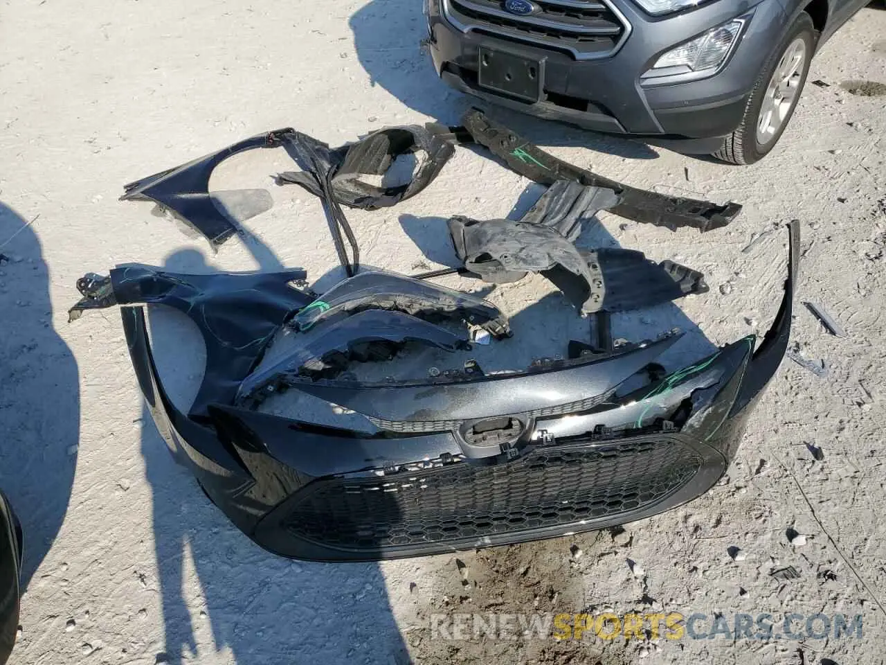 12 fotografías del automóvil dañado 5YFEPMAE4MP173521 TOYOTA COROLLA 2021