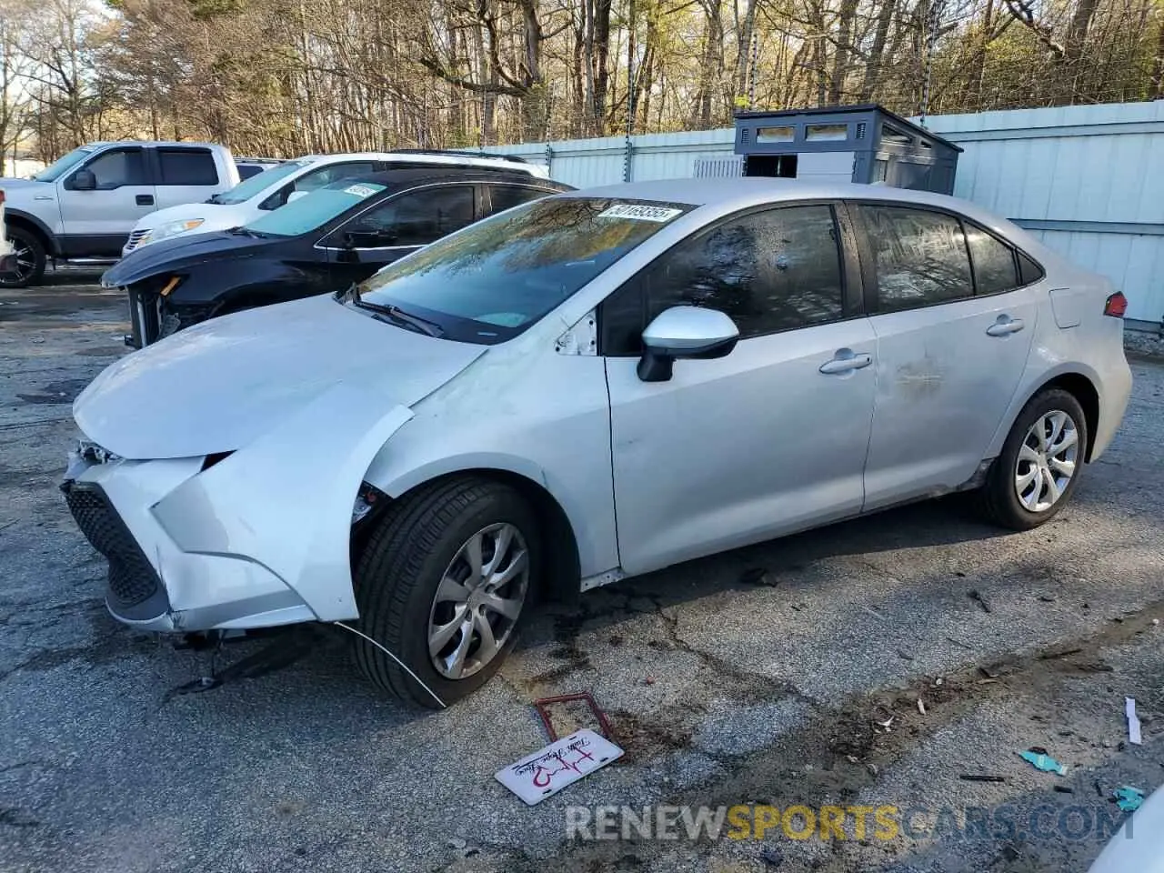 1 fotografías del automóvil dañado 5YFEPMAE4MP173860 TOYOTA COROLLA 2021